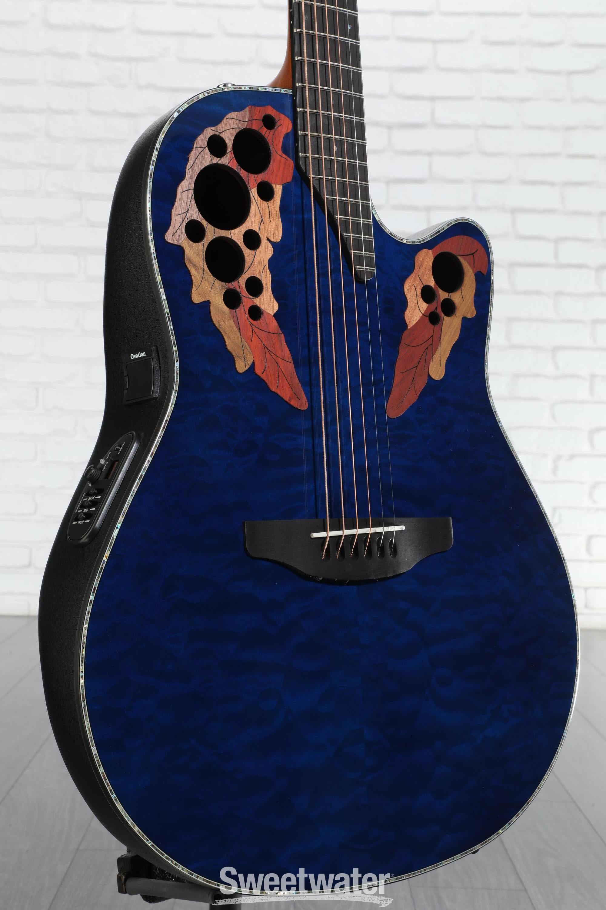 Ovation Celebrity Elite Plus CE44P-8TQ Mid-Depth Acoustic-Electric