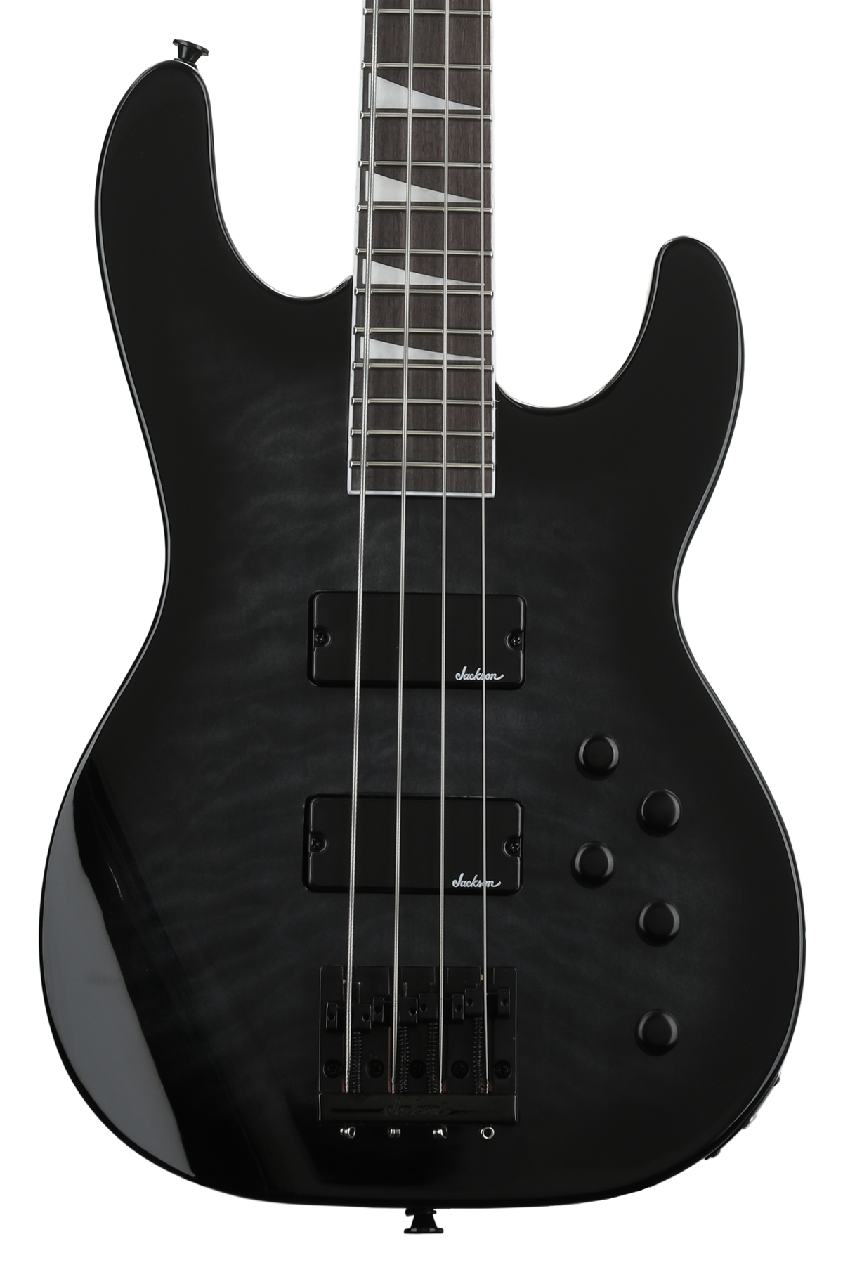 Jackson Concert Bass JS3Q - Transparent Black | Sweetwater