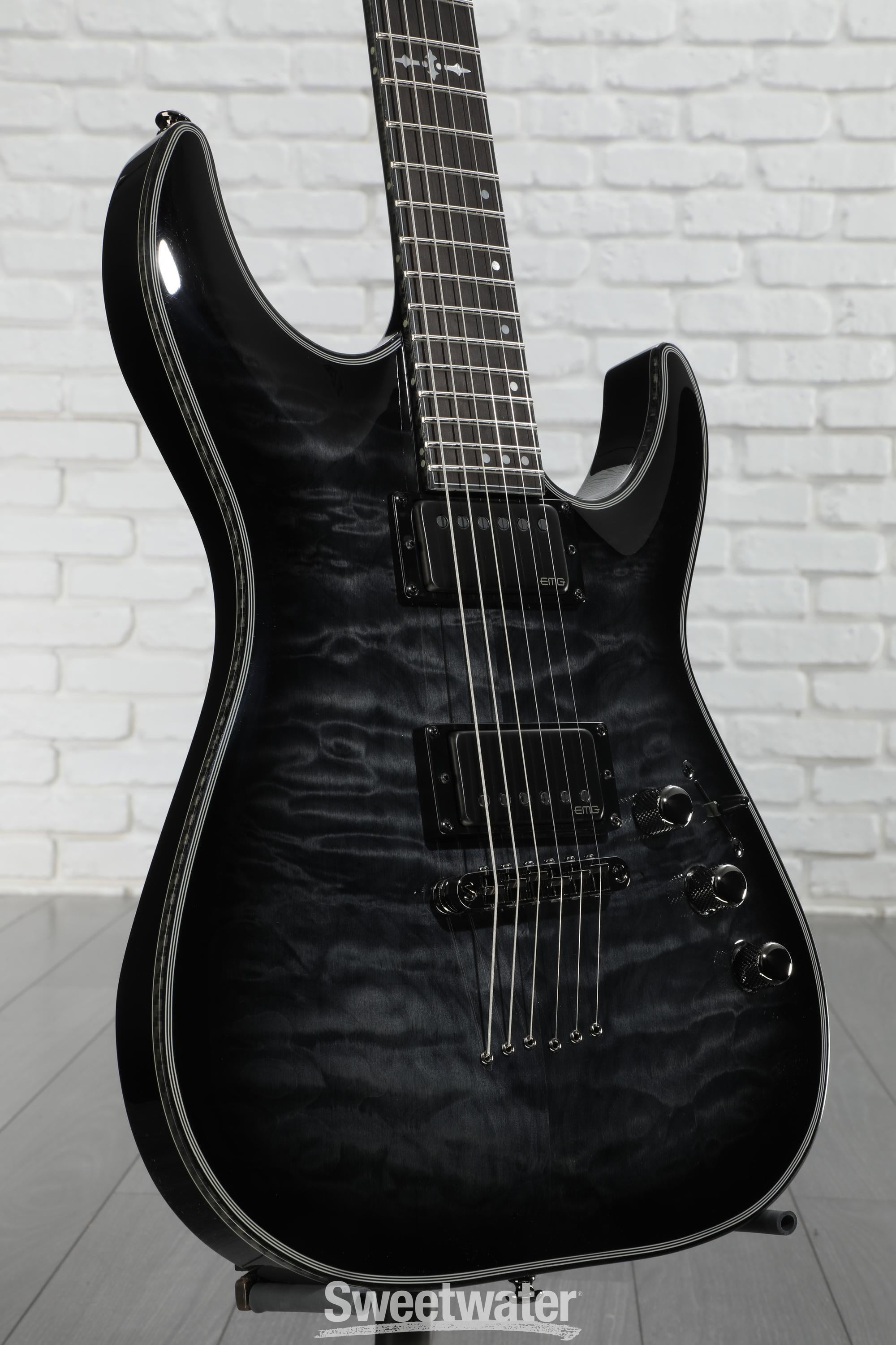 ギター SCHECTER Hellraiser C-1 (AD-C-1-HR/BLK) Schecter Hellraiser Hybrid C-1 FR - Trans Black Burst