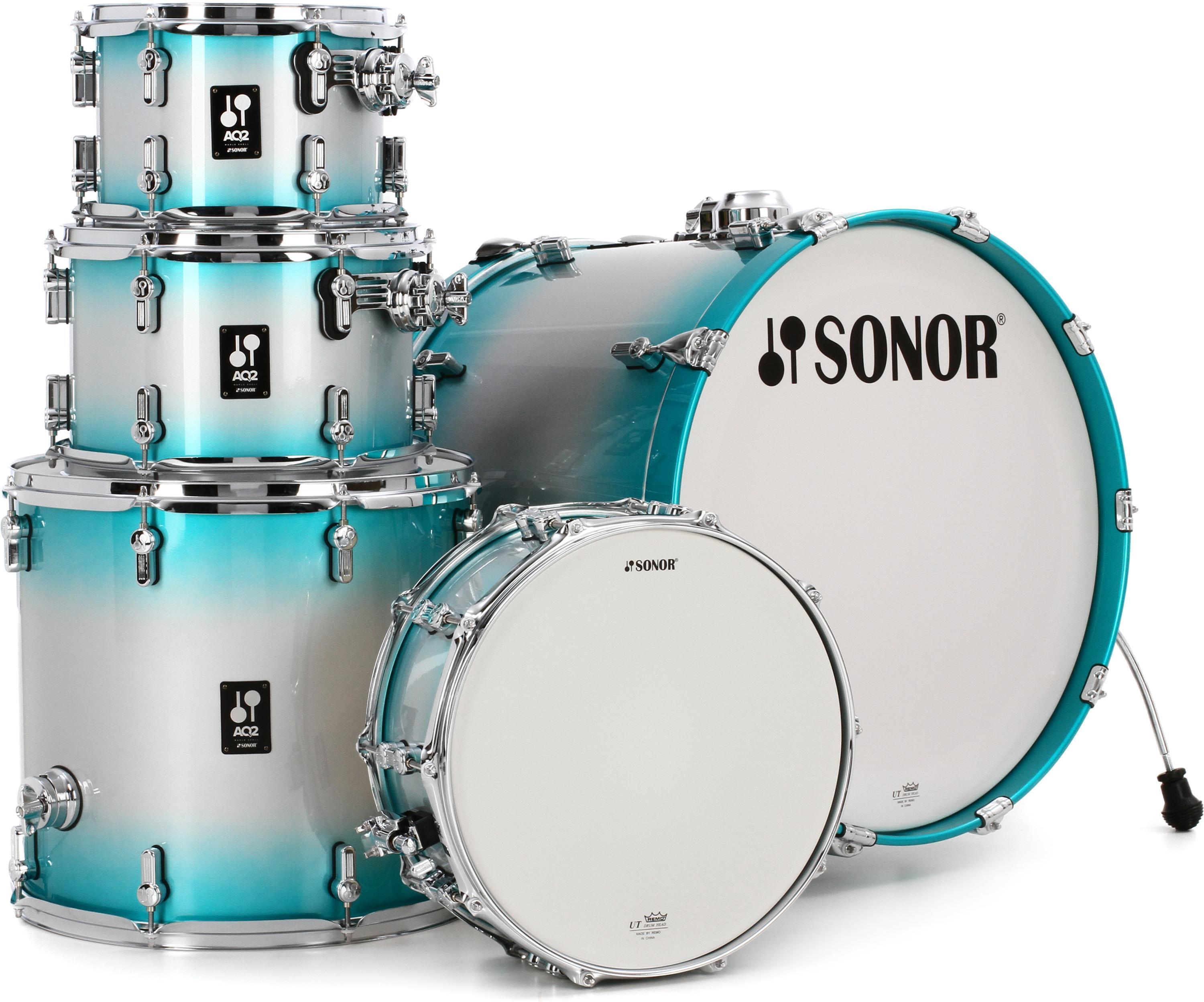 Sonor AQ2 Stage 5-piece Shell Pack w/ Snare - Aqua Silver Burst