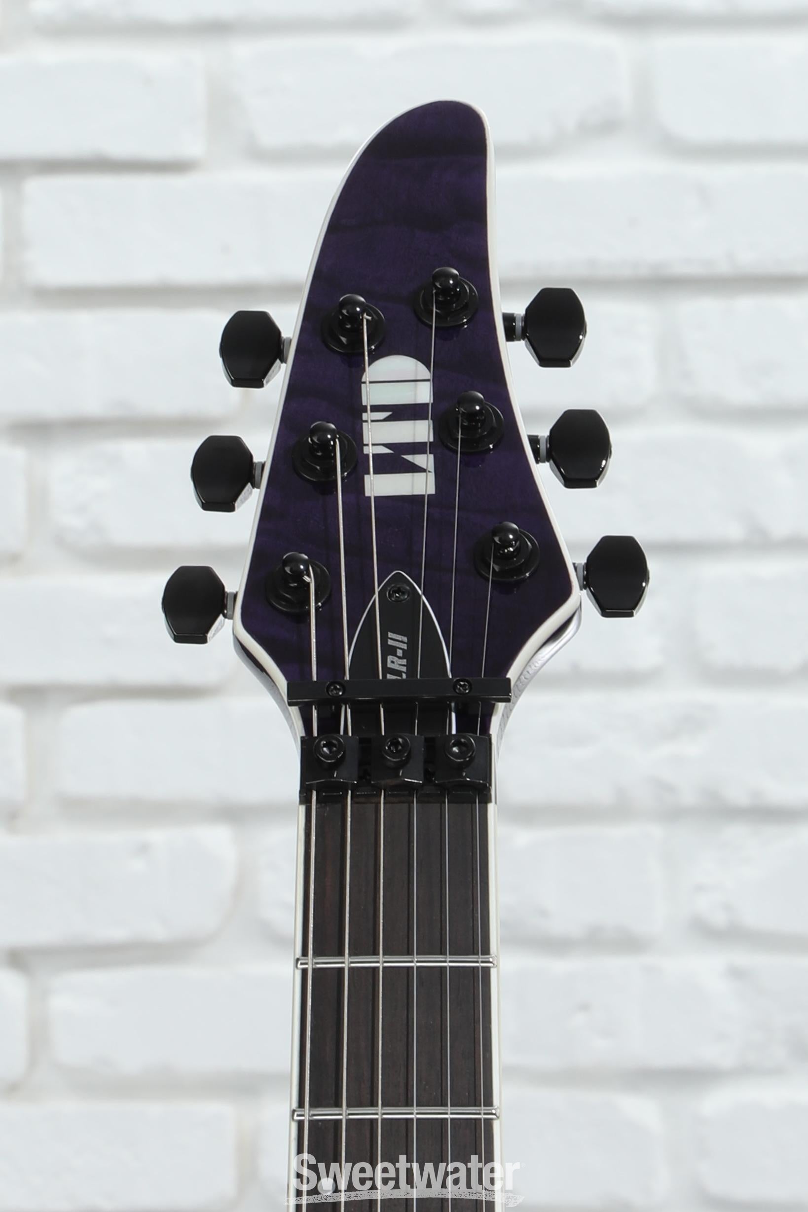 ESP LTD Andy LaRocque ALR-II Signature Electric Guitar - See-thru Purple