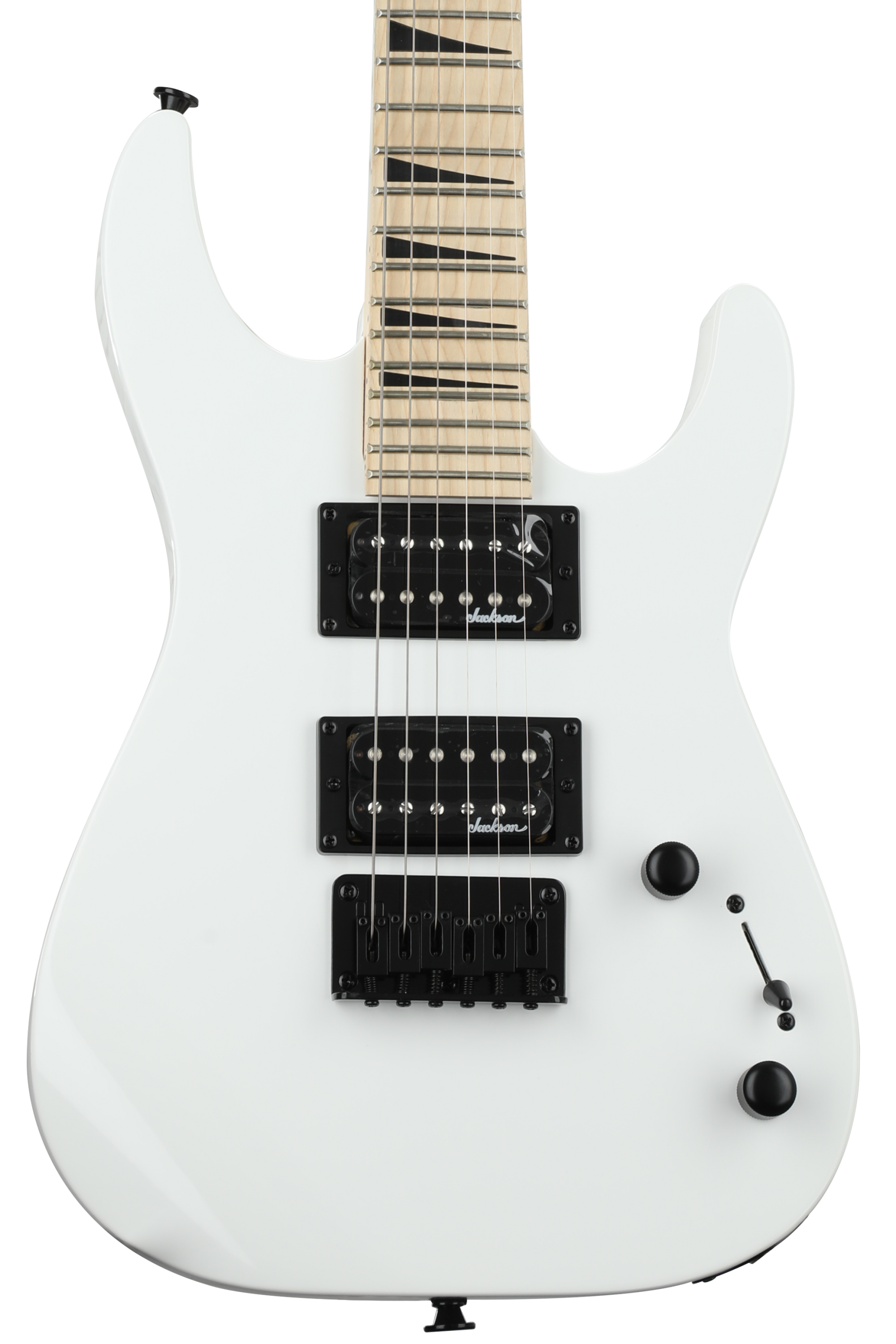 Jackson JS Series Dinky Minion JS1XM - Snow White with Maple Fingerboard |  Sweetwater