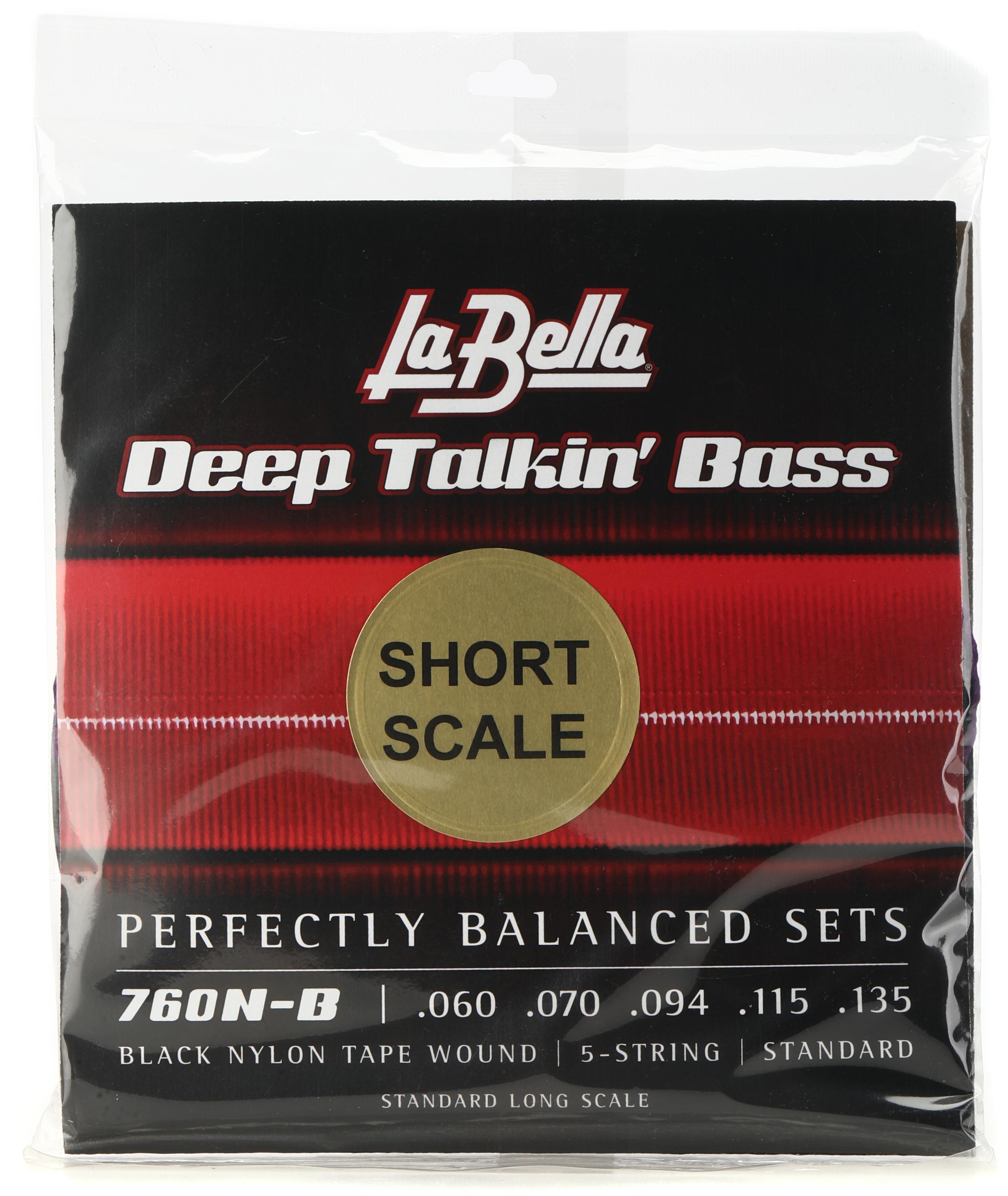 La Bella 760N B S Deep Talkin Bass Black Nylon Tapewound Bass