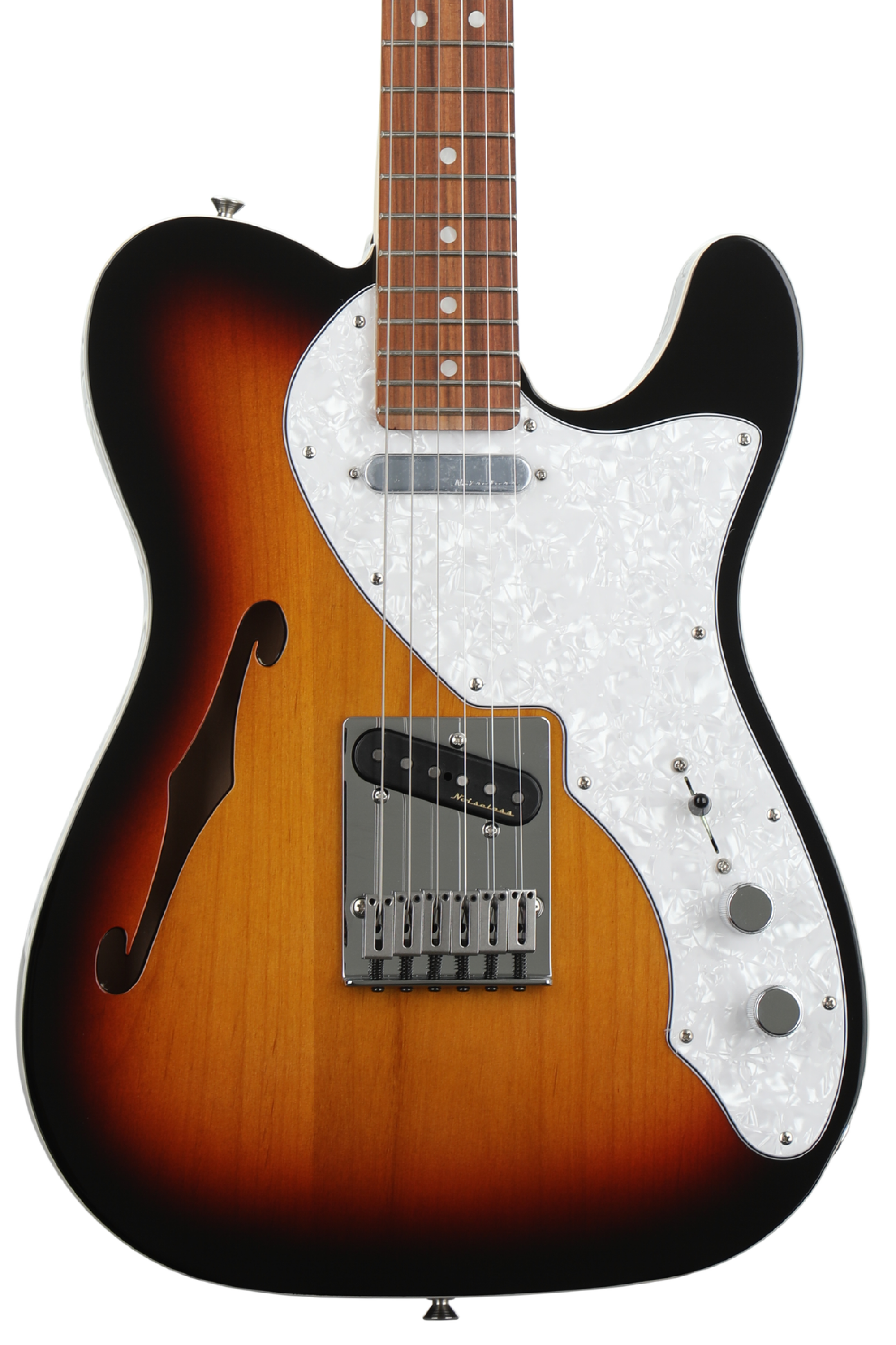 Fender Deluxe Telecaster Thinline - 3-Color Sunburst with Pau Fender Deluxe Telecaster Thinline - 3-Color Sunburst with Pau