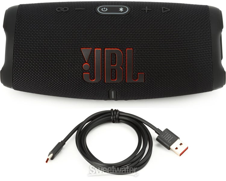 JBL Charge 5 Portable Waterproof Bluetooth Speaker with Powerbank (Black) 