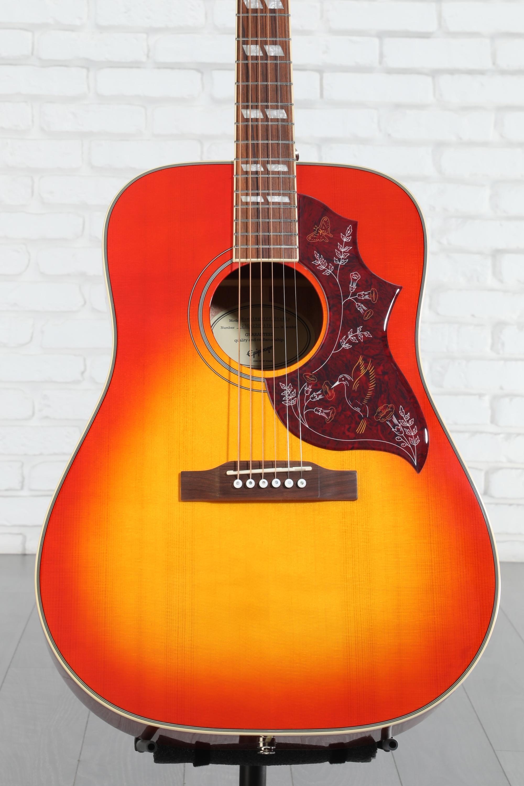 Epiphone Hummingbird Studio Acoustic-Electric Guitar - Faded