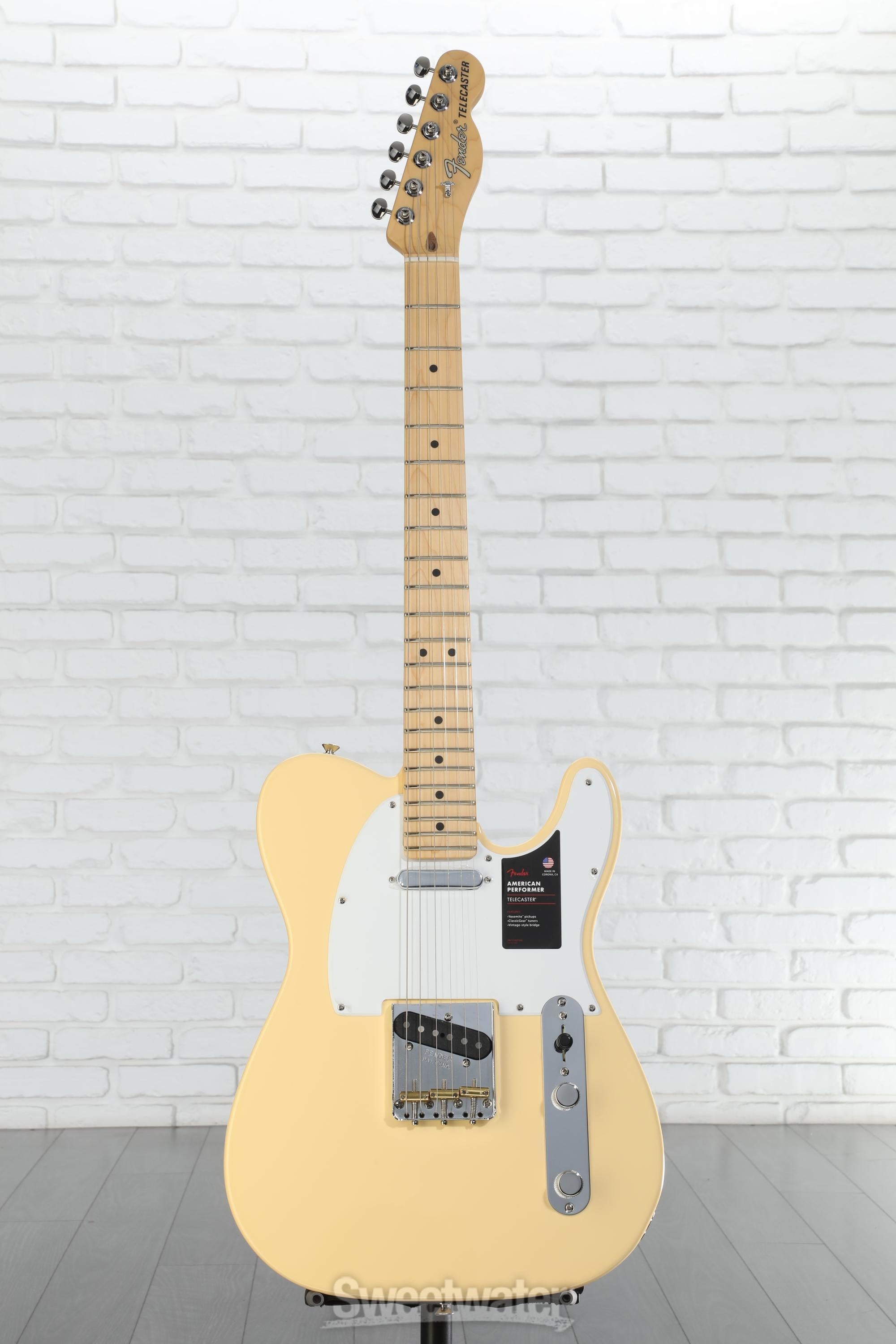 USA フェンダーテレキャスターアメリカンパフォーマービンテージホワイト Fender American Performer Telecaster - Vintage White with