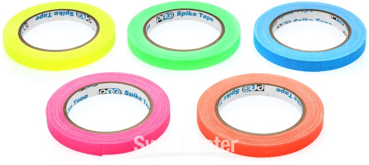 Pro Tapes Pro Spike Stack 1/2-inch Gaffers Tape - Fluorescent