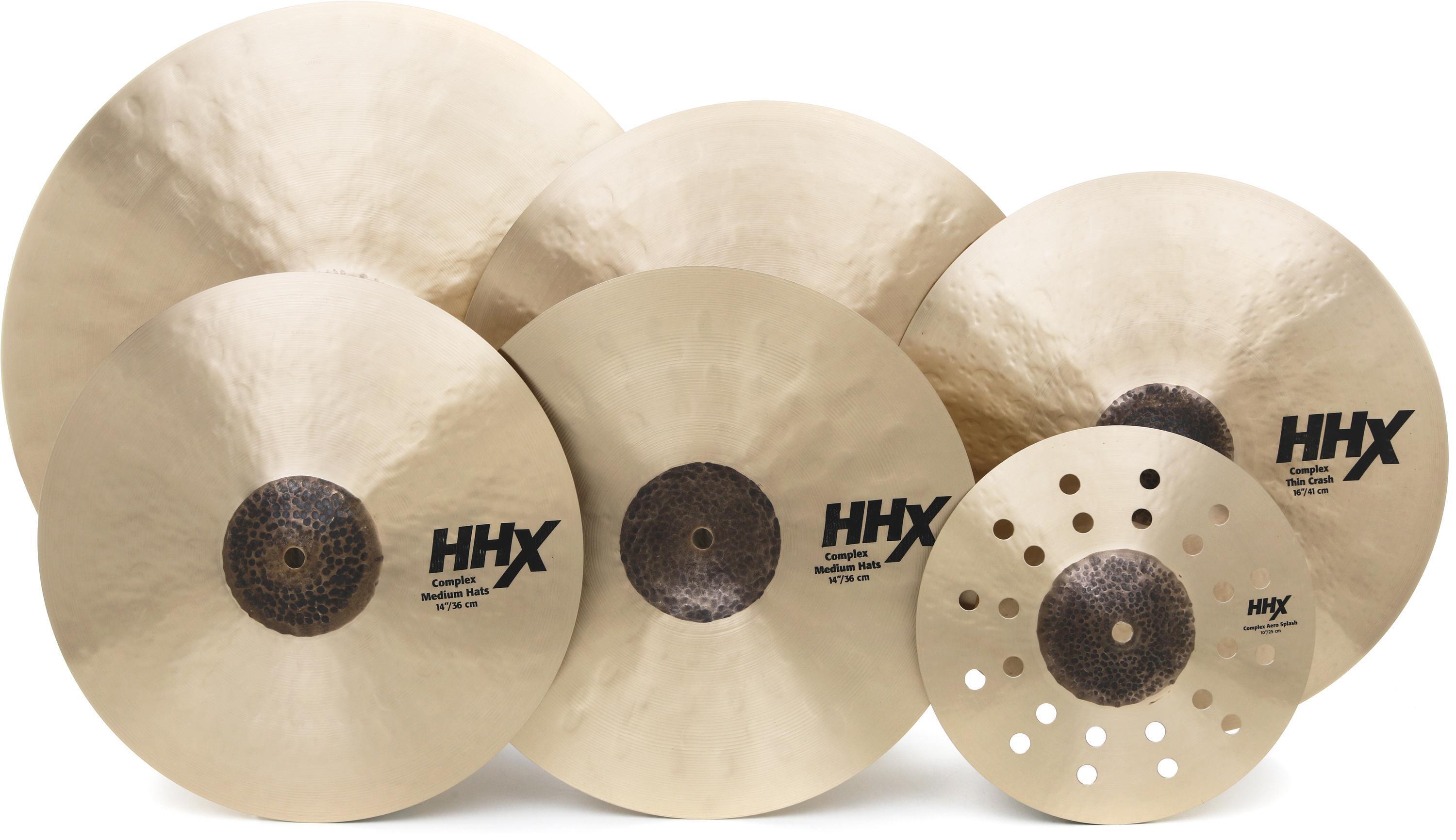 Sabian HHX Complex Praise and Worship Cymbal Set 10/14/16/18/21inch Sweetwater