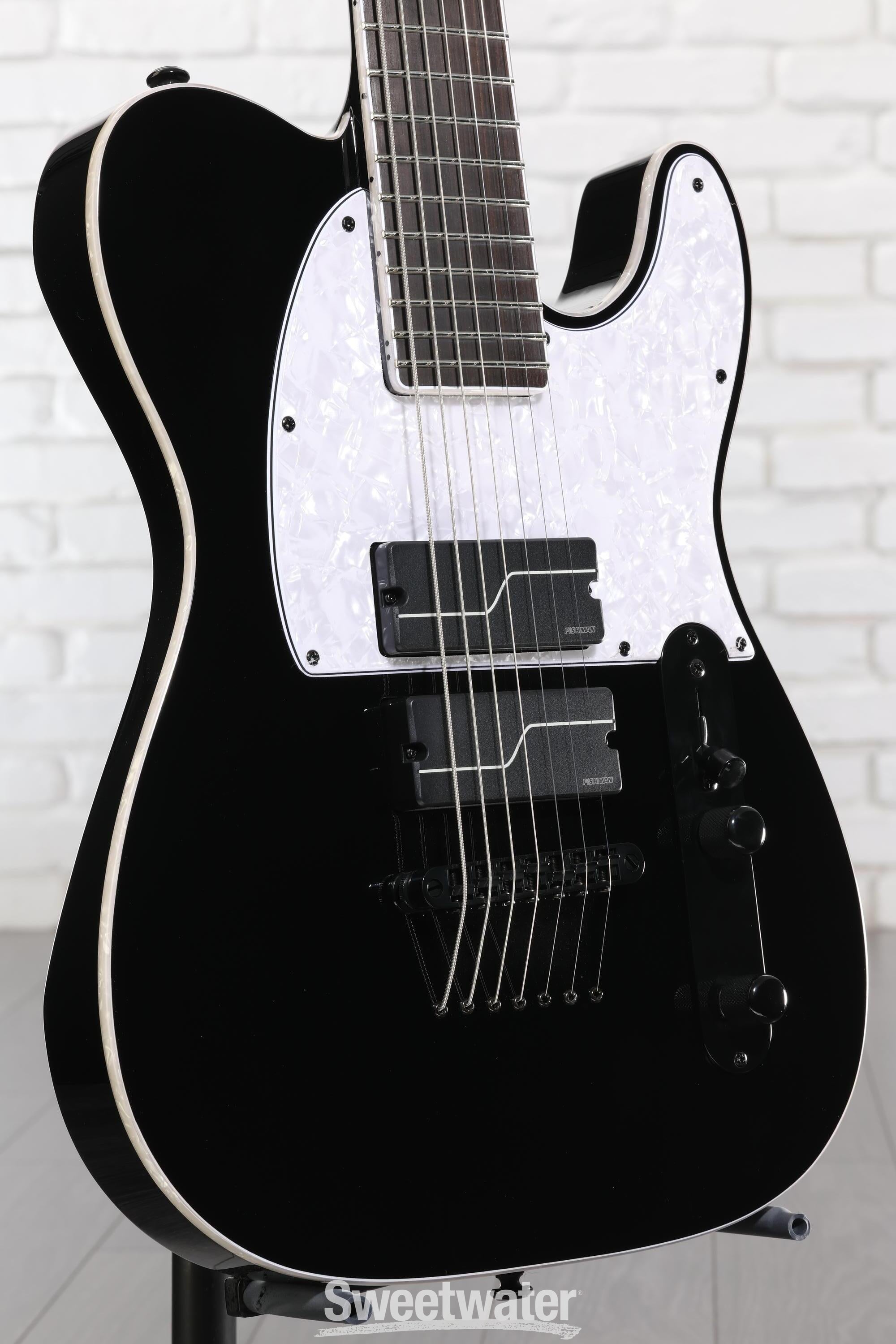 Photo of ESP LTD SCT-607B Stephen Carpenter Signature 7-string Baritone Electric Guitar - Black
