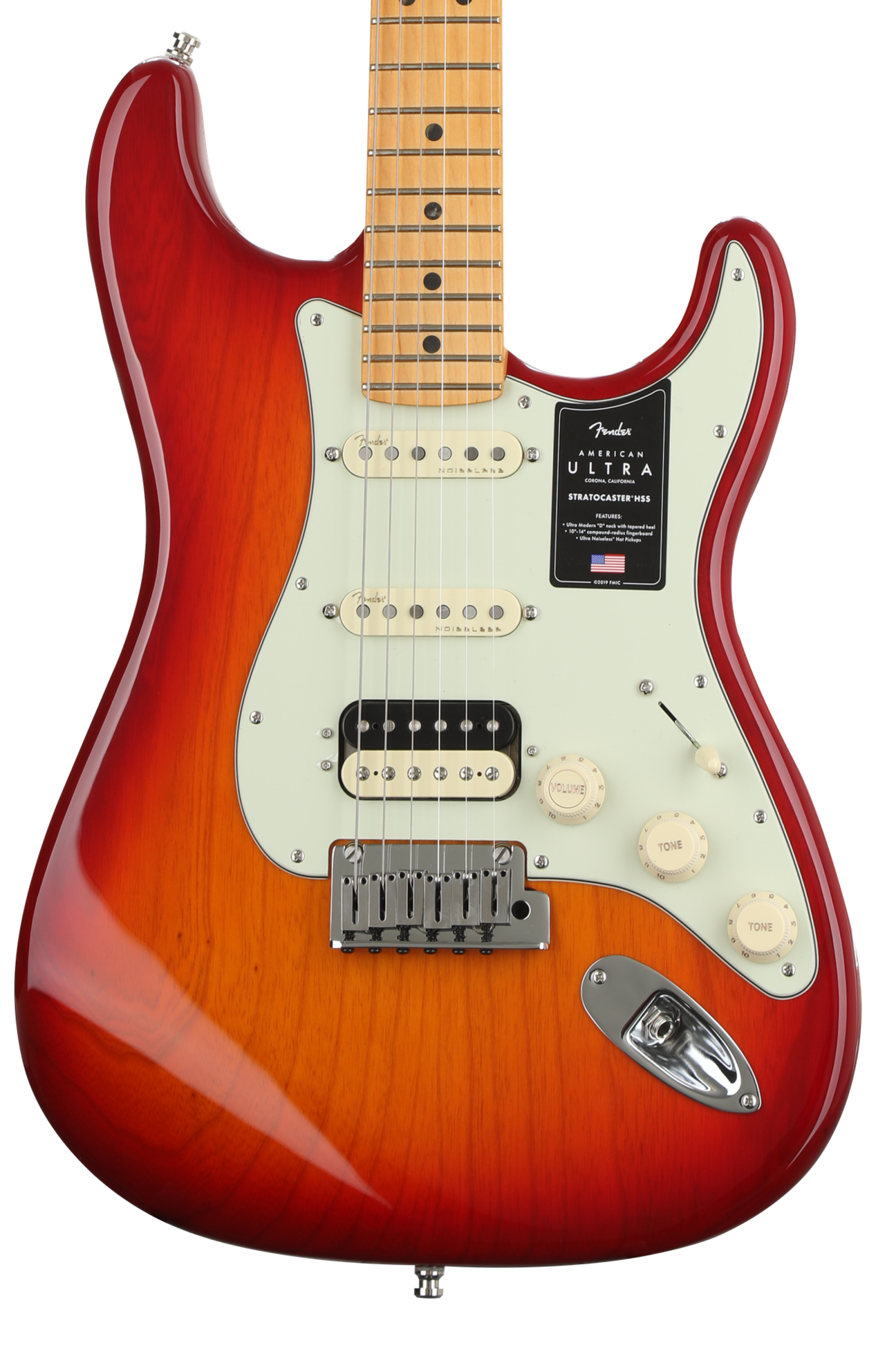 Fender American Ultra Stratocaster HSS - Plasma Red Burst
