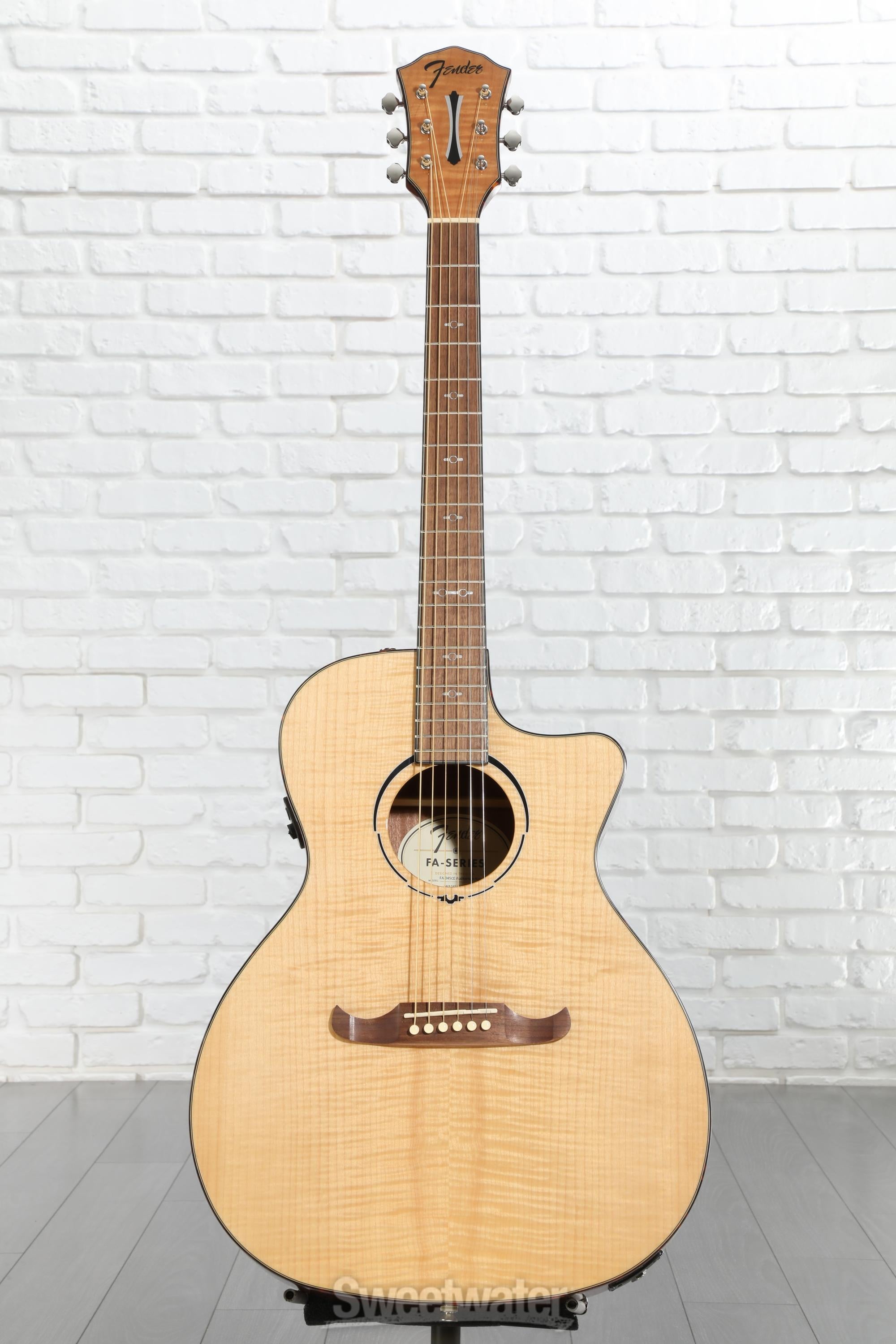 Fender FA-345CE Auditorium Acoustic-electric Guitar - Natural
