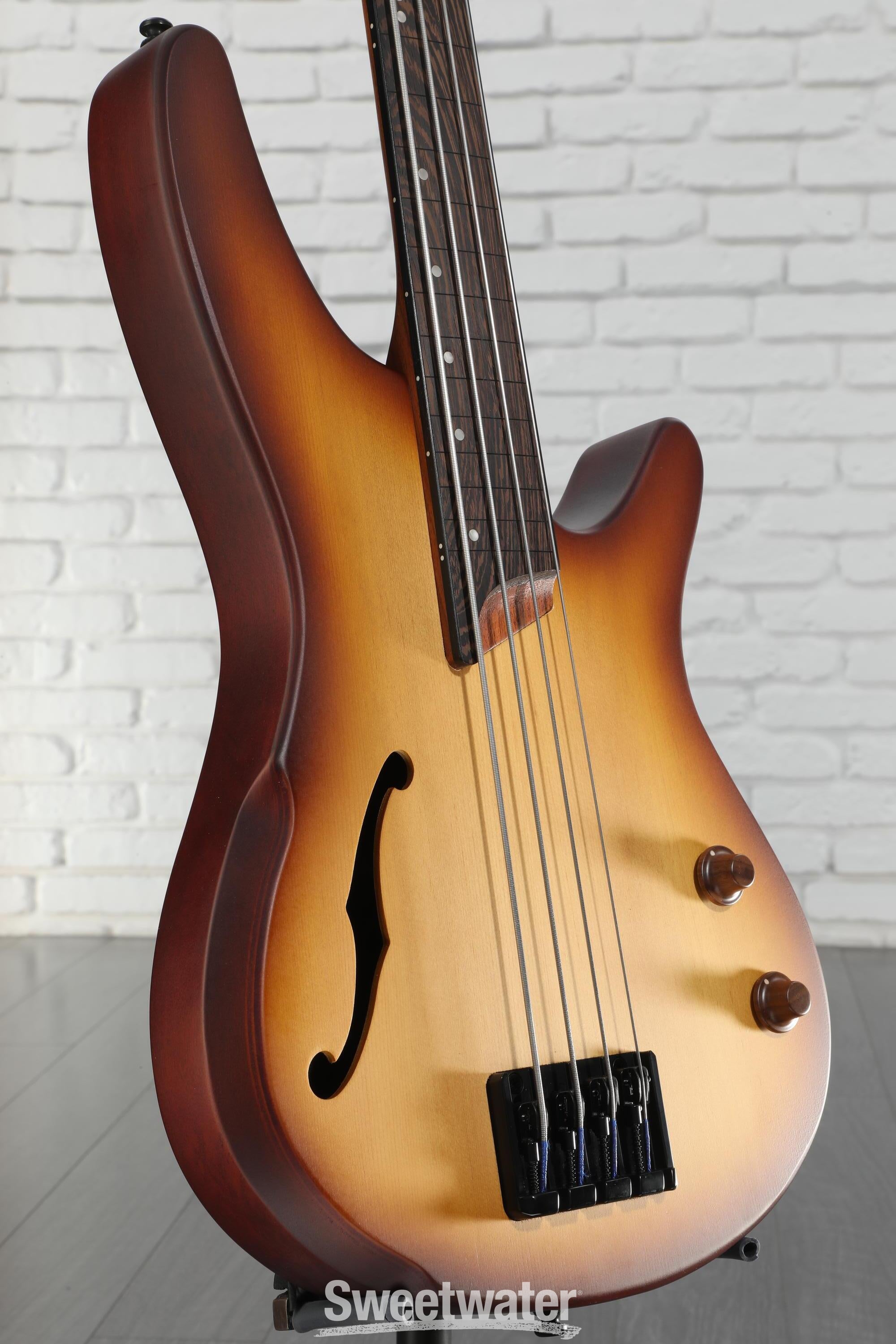 Ibanez SRH500F Fretless Bass Guitar - Natural Browned Burst