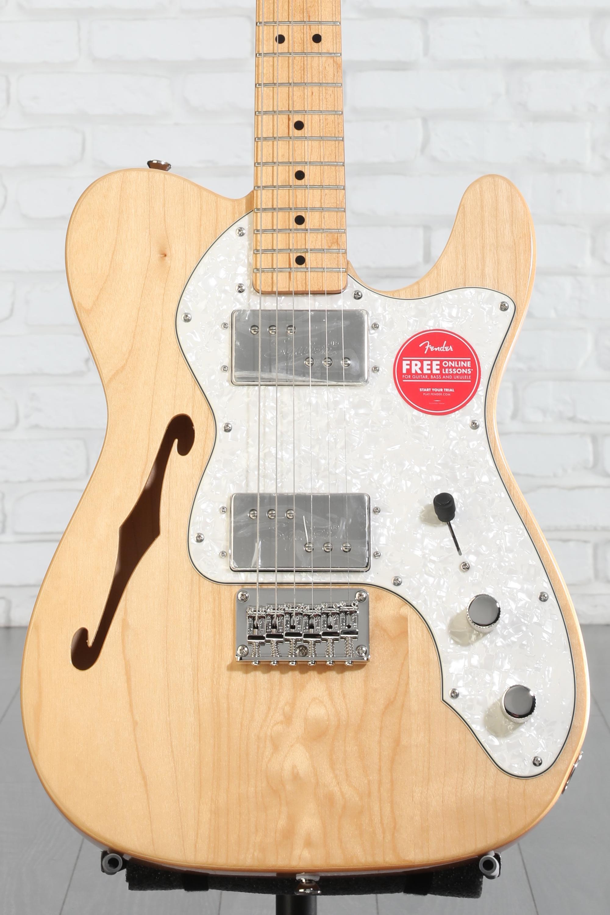 ギター Squier by Fender 70s Telecaster Thinline Squier Classic Vibe '70s Telecaster Thinline - Natural | Sweetwater