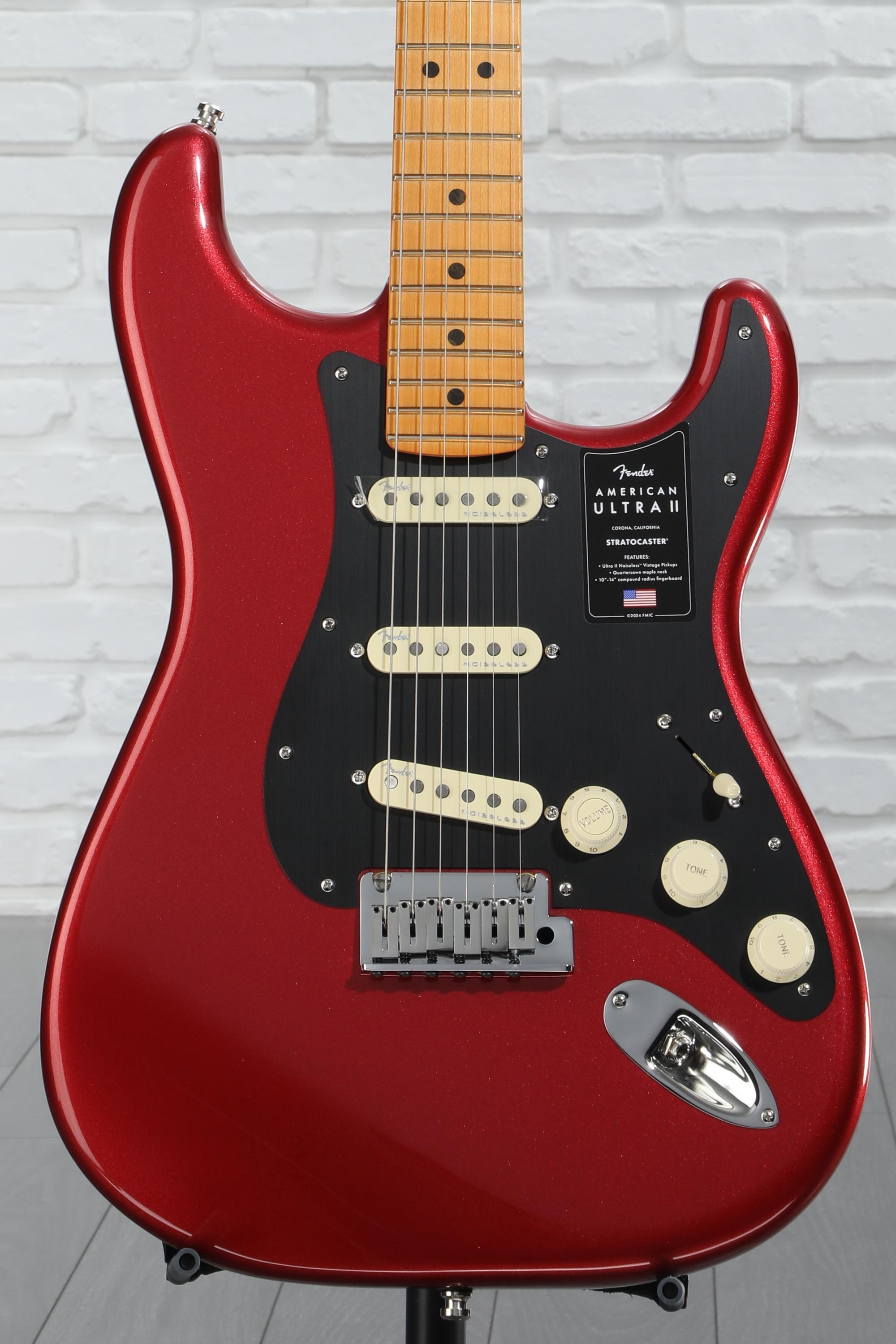 ギター Fender American Ultra Stratocaster Fender American Ultra Luxe Stratocaster (USA, MN) - plasma