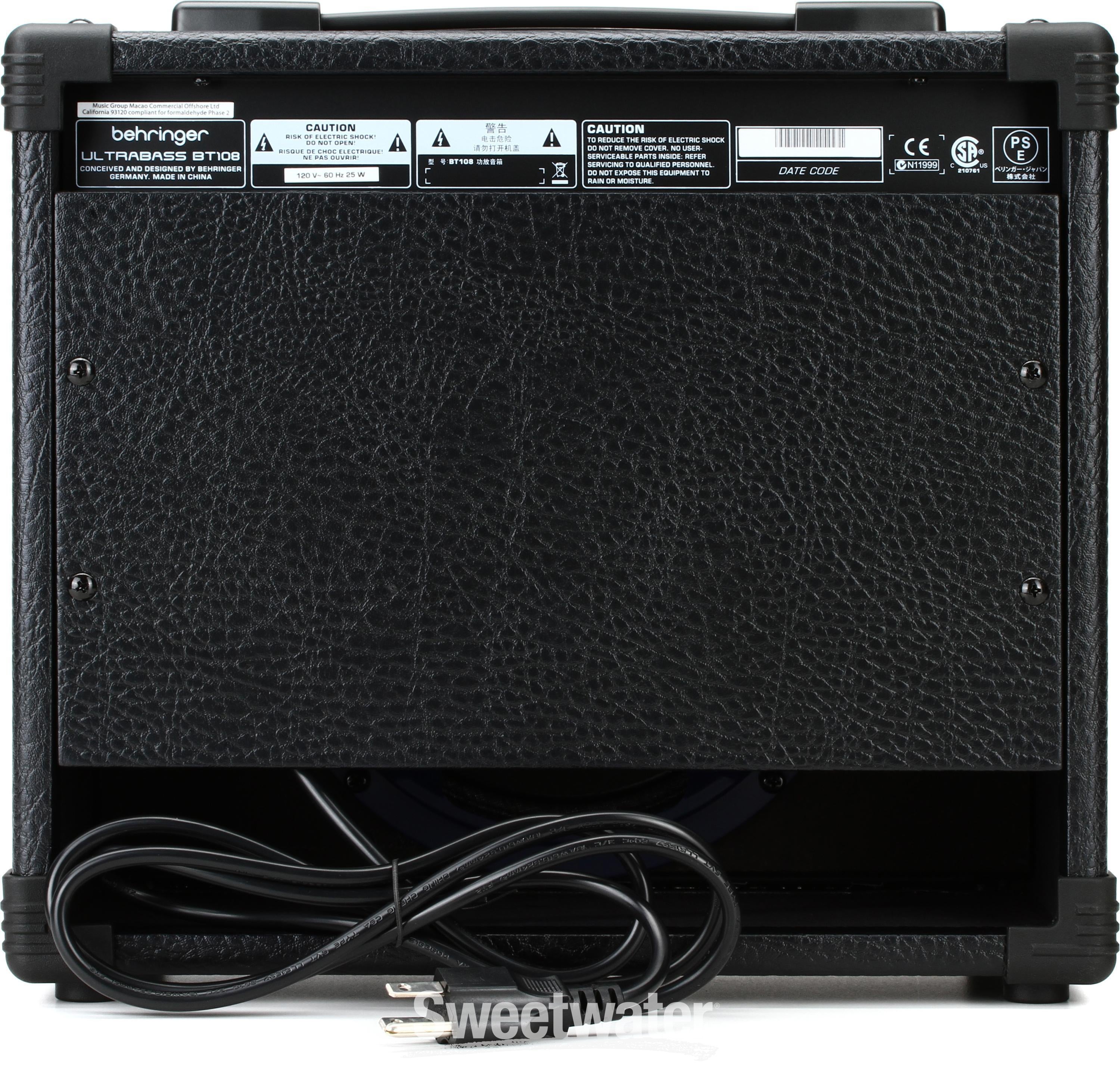 Behringer Ultrabass BT108 Reviews | Sweetwater