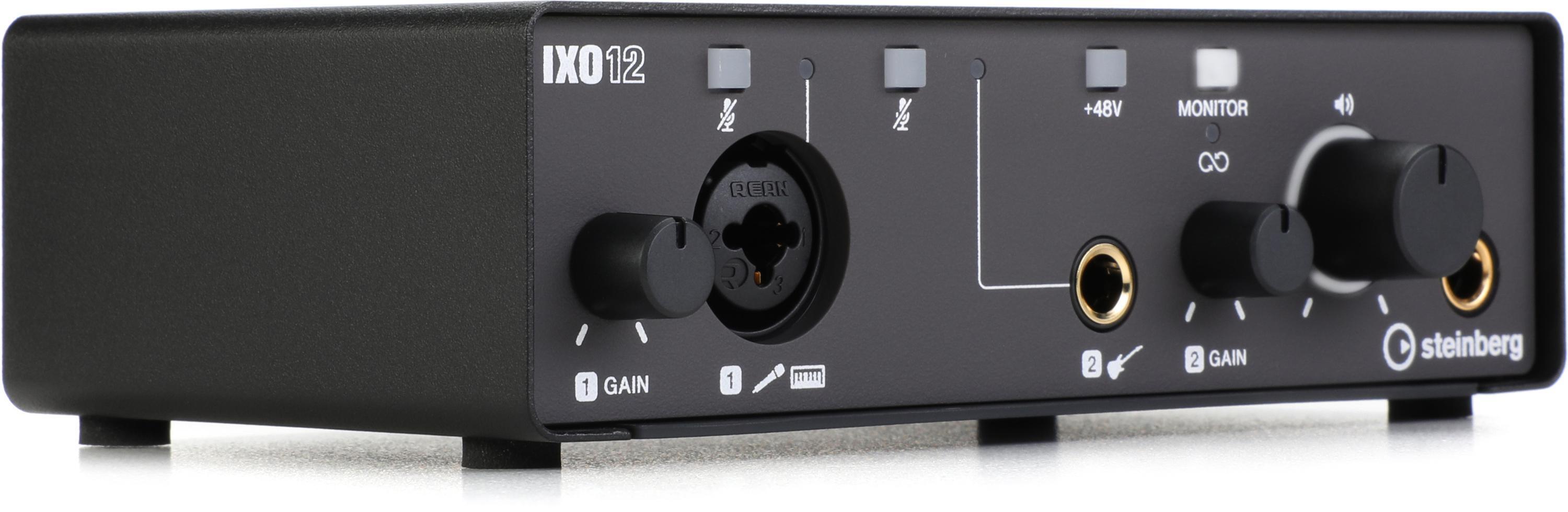 Steinberg IXO12 2x2 USB Audio Interface - Black | Sweetwater