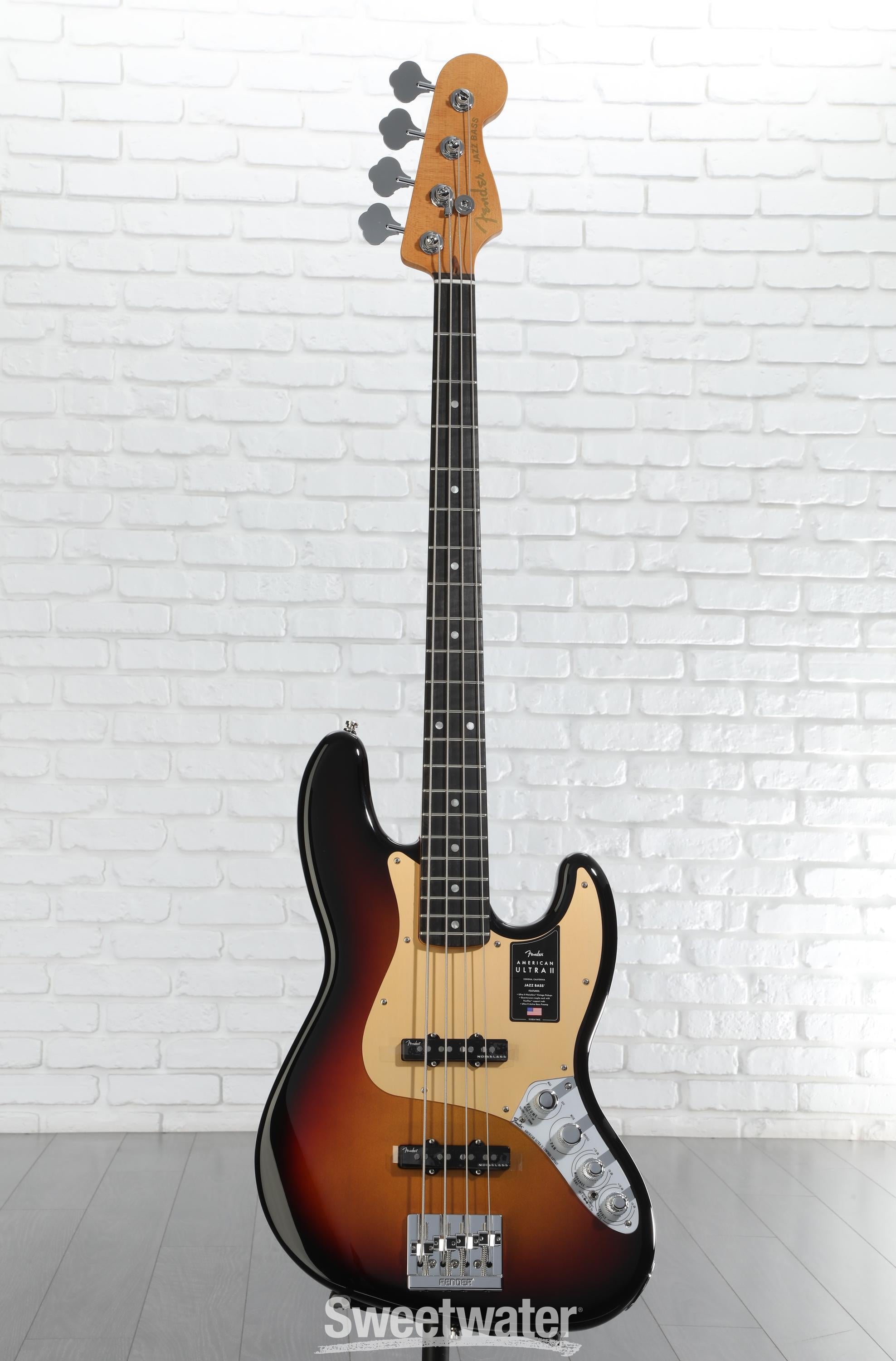 Fender American Ultra II Jazz Bass - Ultraburst, Ebony