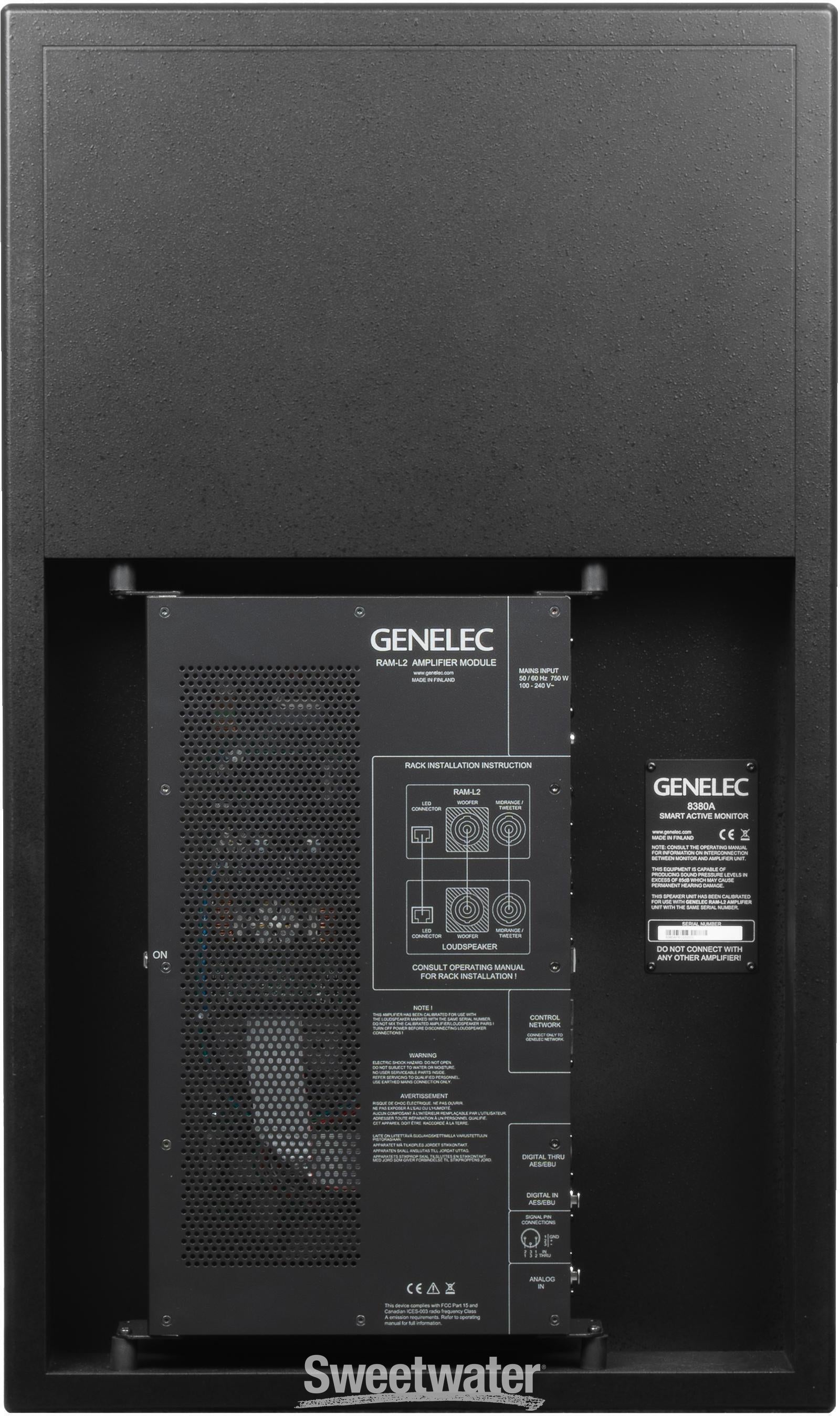 Genelec 8380A Powered Studio Monitor - Black | Sweetwater