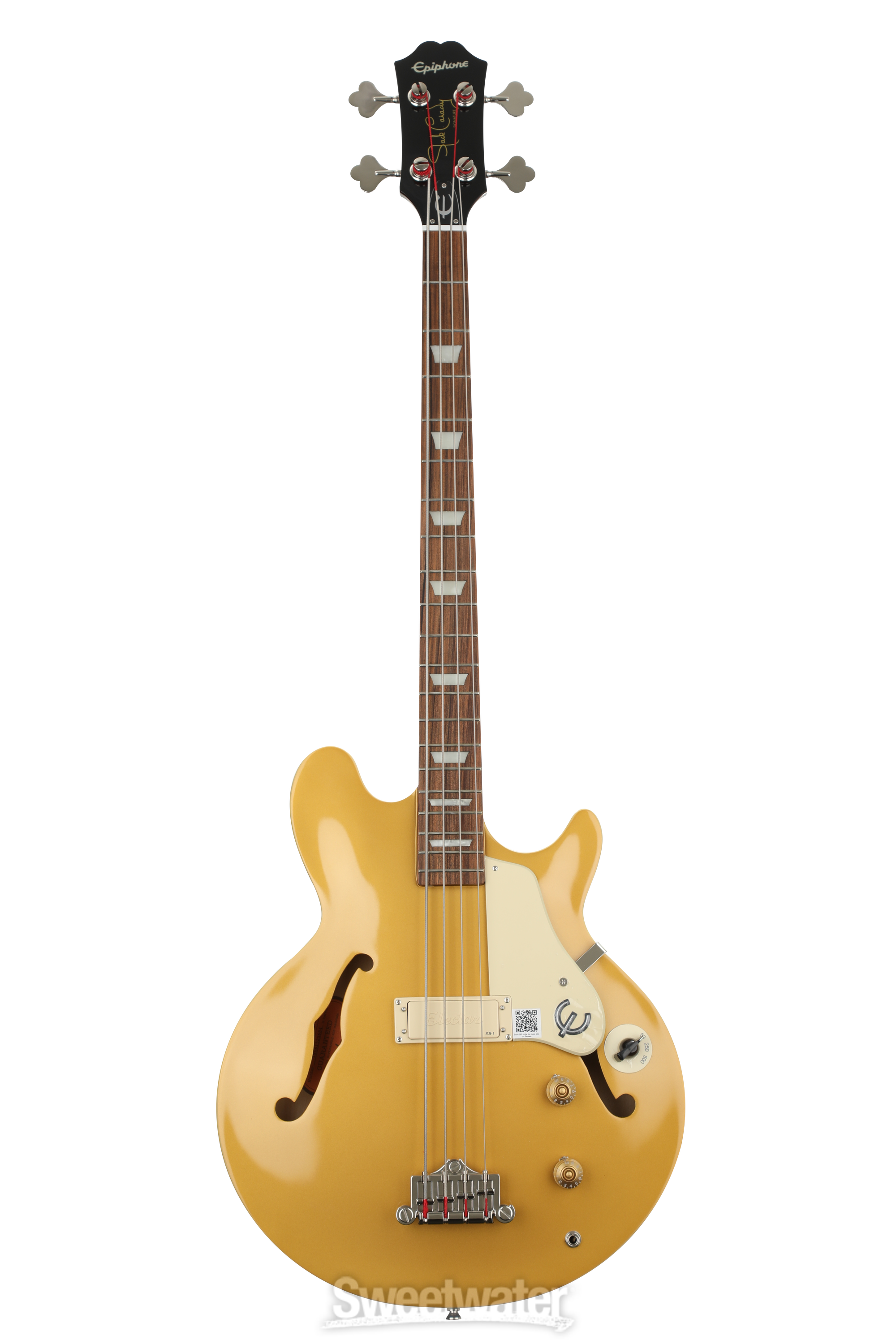 Epiphone Jack Casady Signature Bass Guitar - Metallic Gold Epiphone Jack Casady Signature Bass Guitar - Metallic Gold