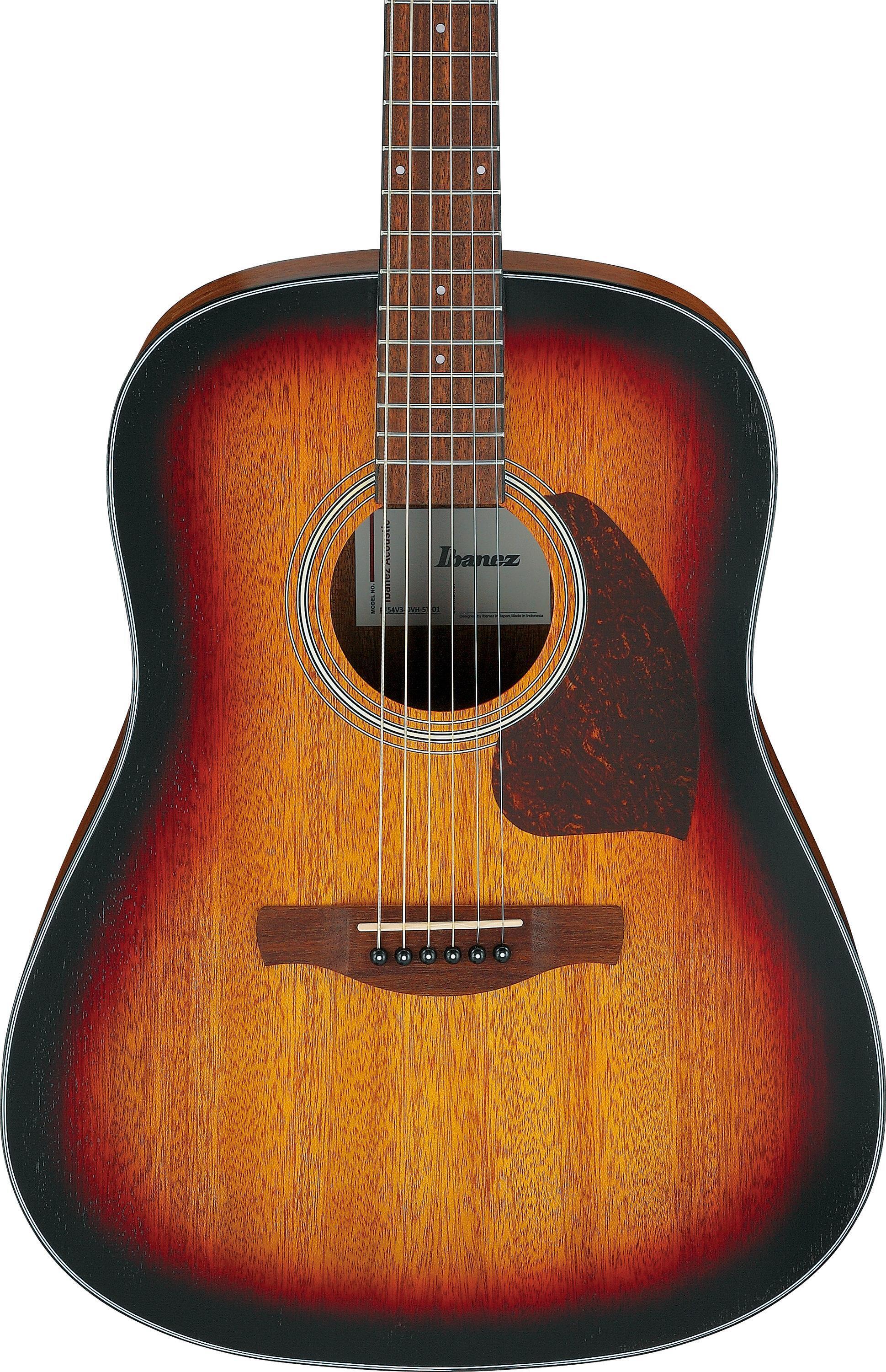 Ibanez PF54CE Acoustic Guitar - Open-pore Vintage Sunburst