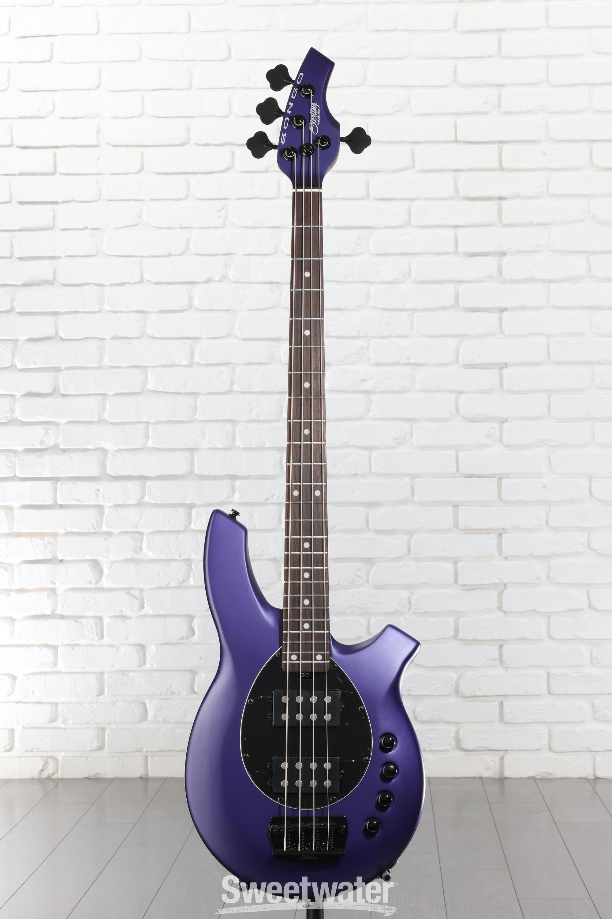Sterling By Music Man Bongo Electric Bass Guitar - Firemist Purple