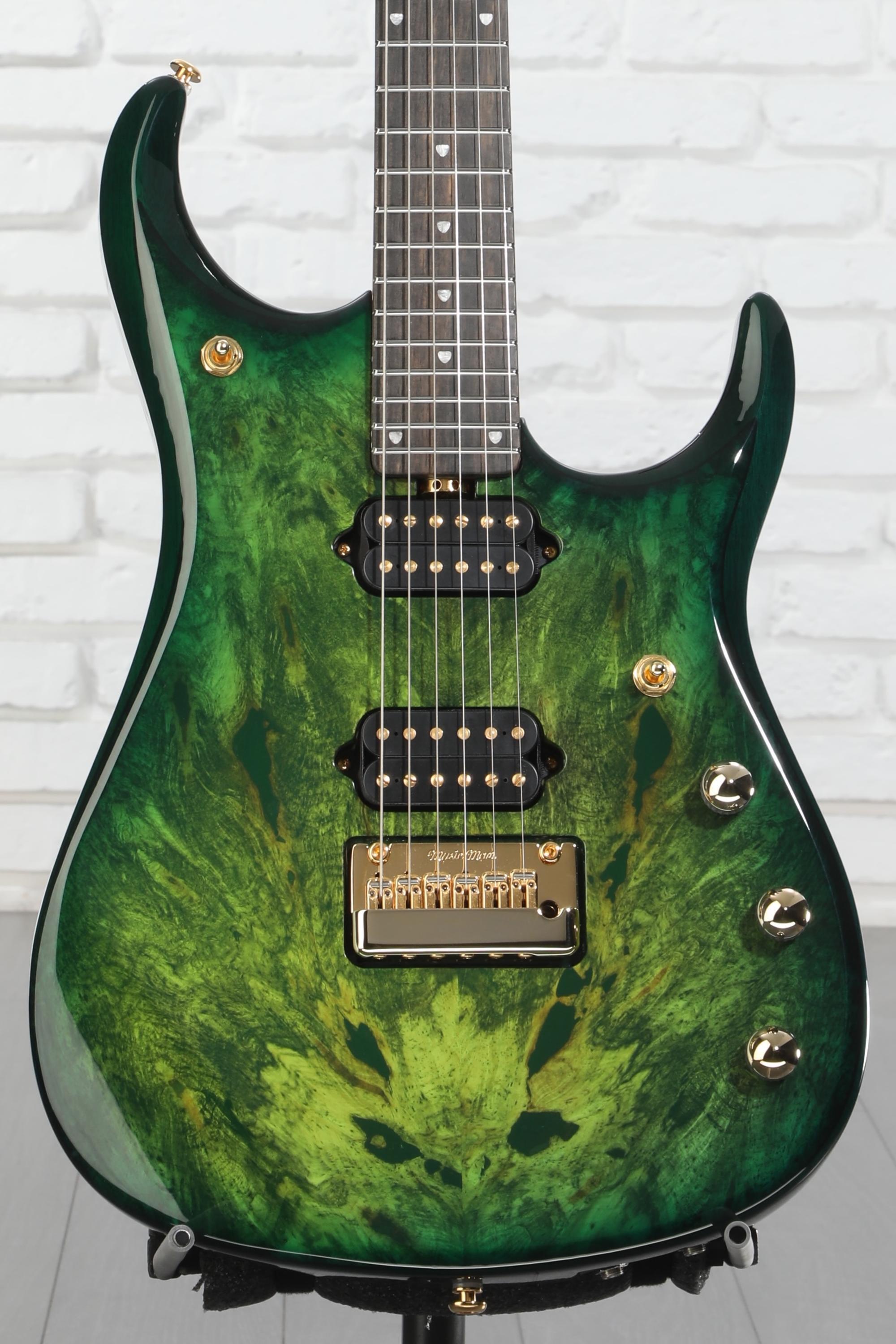 ブルマン Ernie Ball Music Man JP15 - Diablo Blue - Quilt - G91485