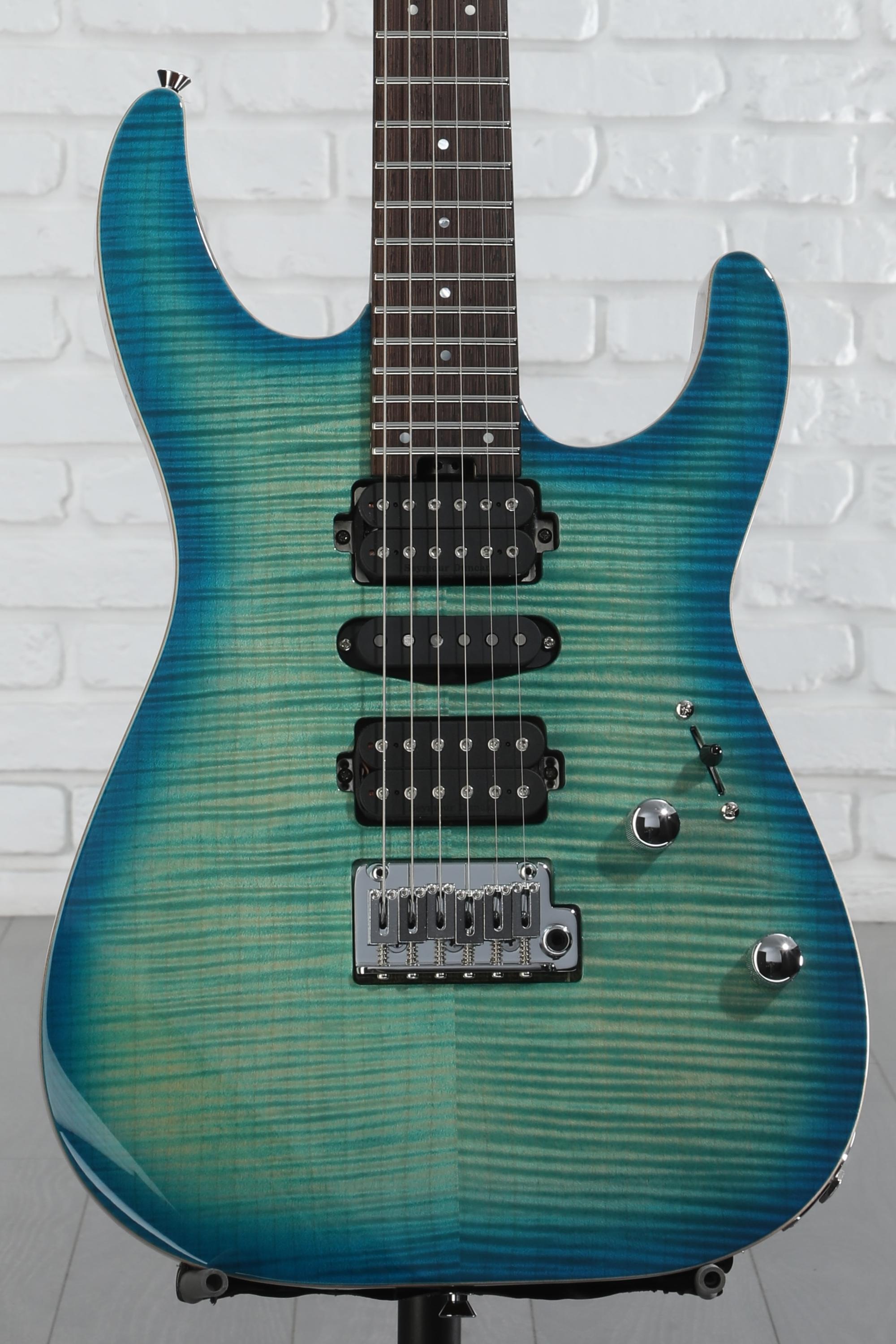 100 ％品質保証 Charvel MJ DK24 HSH 2PT Electric Guitar - Caribbean Burst ロッド