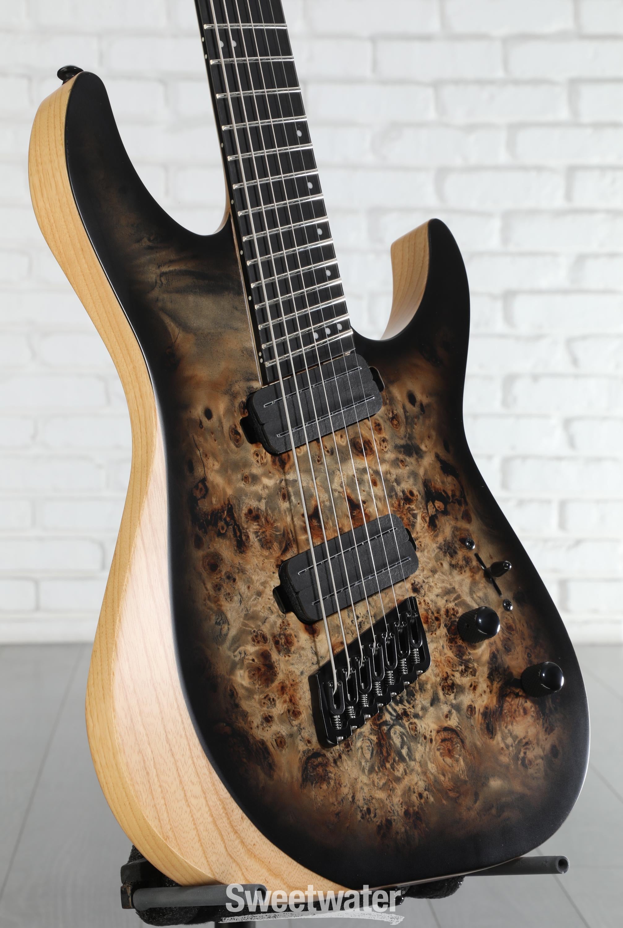 Schecter Reaper-7 Multiscale - Satin Charcoal Burst | Sweetwater