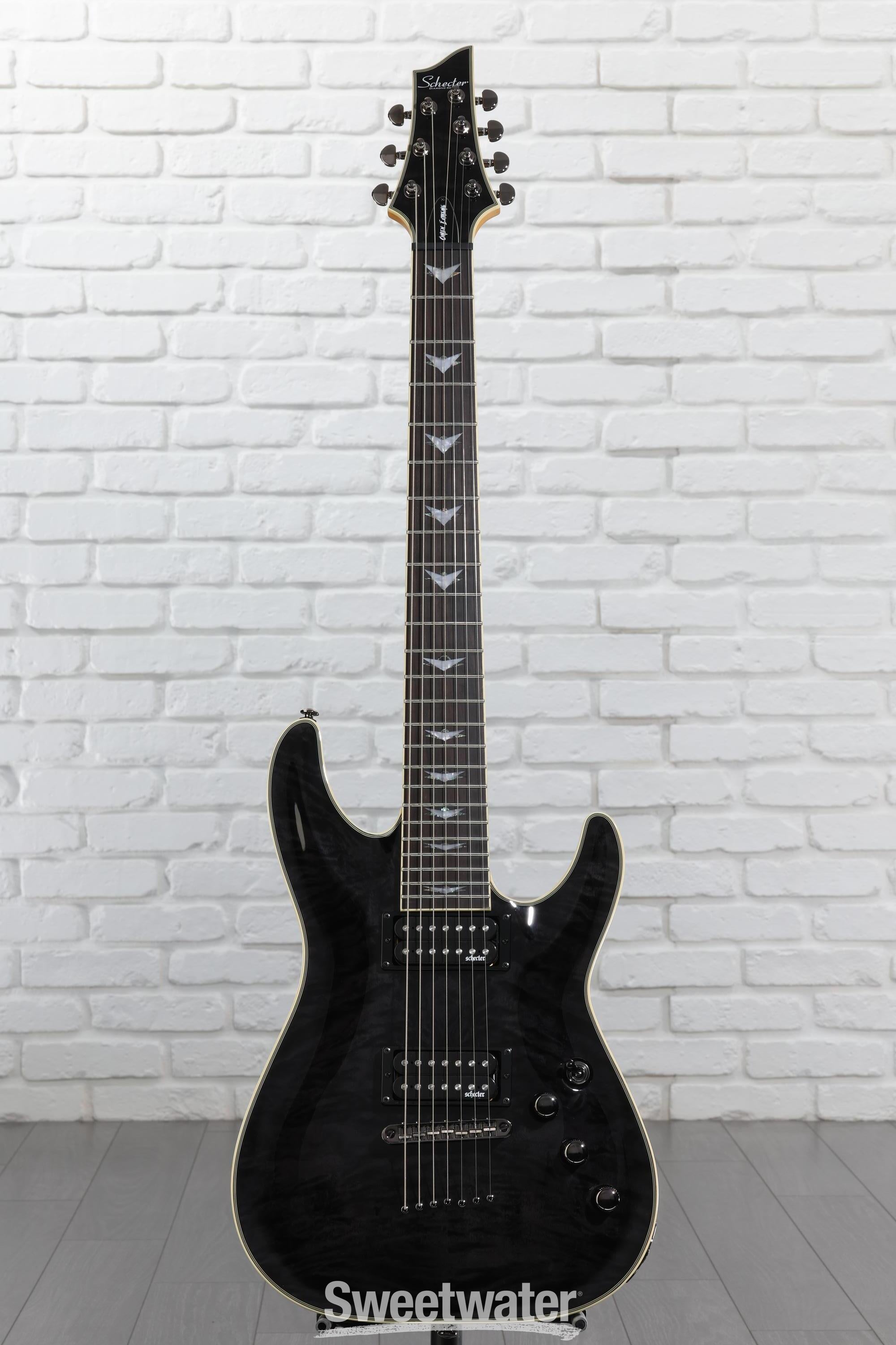 Schecter Omen Extreme-7 Electric Guitar - See Thru Black | Sweetwater