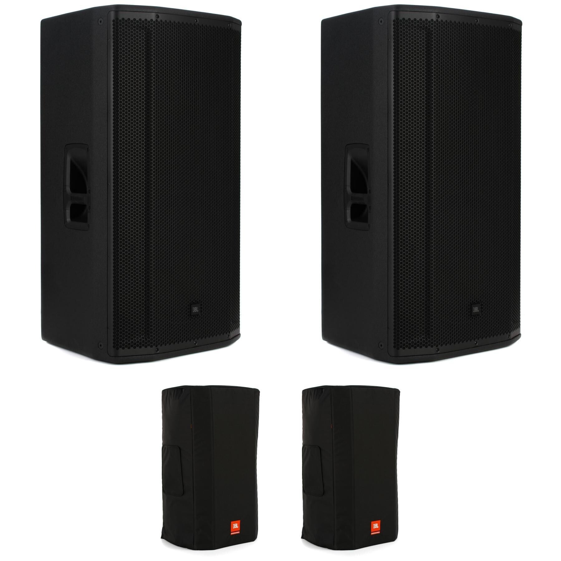 2) JBL SRX835P 15 2000w Powered 3-Way Full-Range DJ PA Speakers w