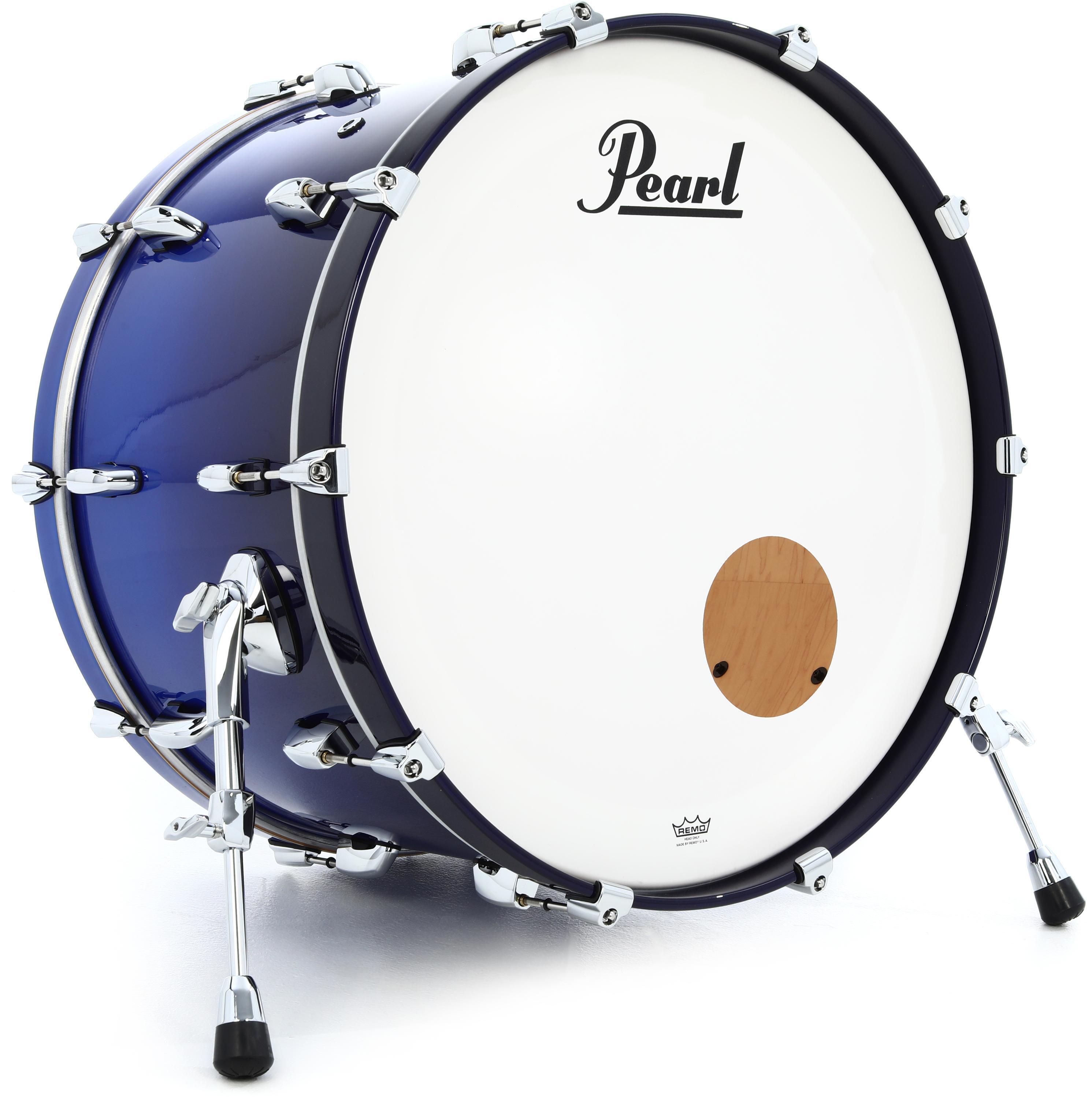 Pearl Masters Maple Pure Bass Drum - 14 x 24 inch - Kobalt Blue Fade  Metallic