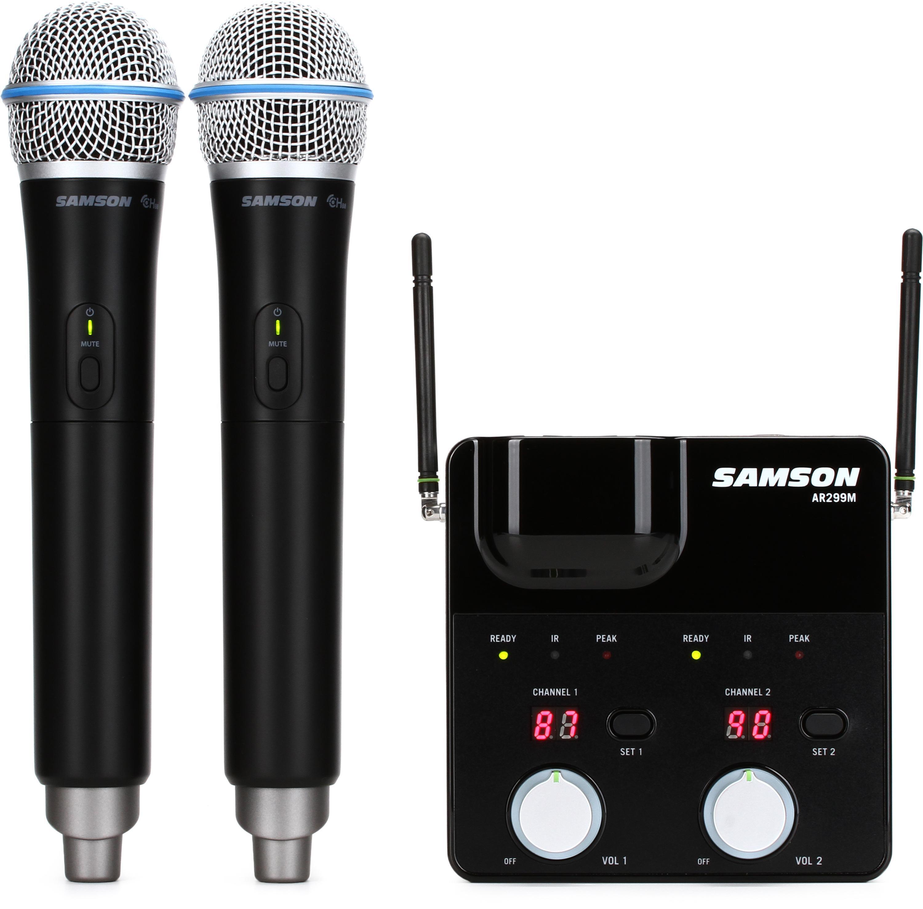 Samson Concert 288m All-In-One système micro sans fil 2 canaux (bande D :  542 - 566 MHz)