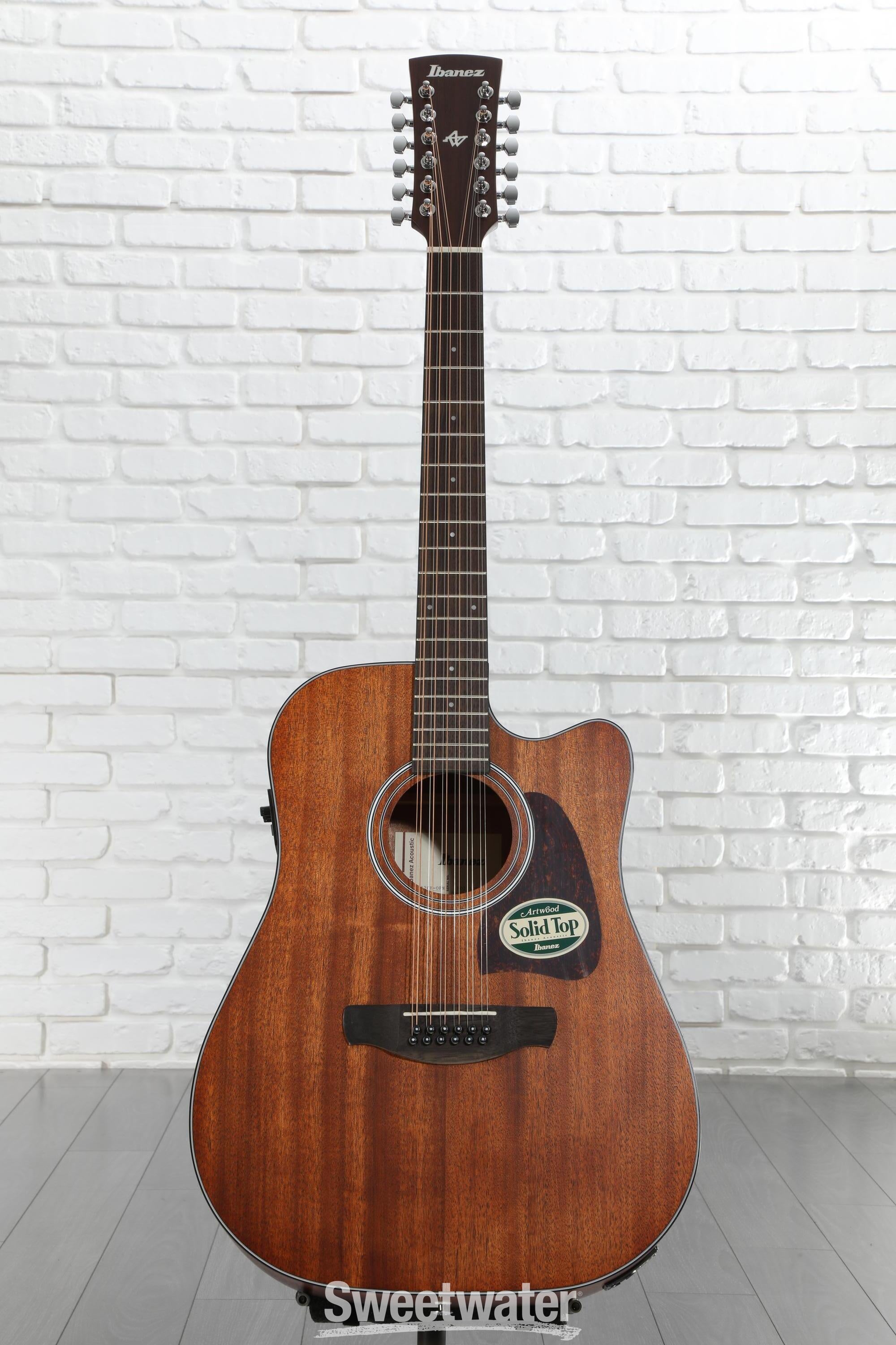 Ibanez AW5412CE 12-string Acoustic-electric Guitar - Open Pore