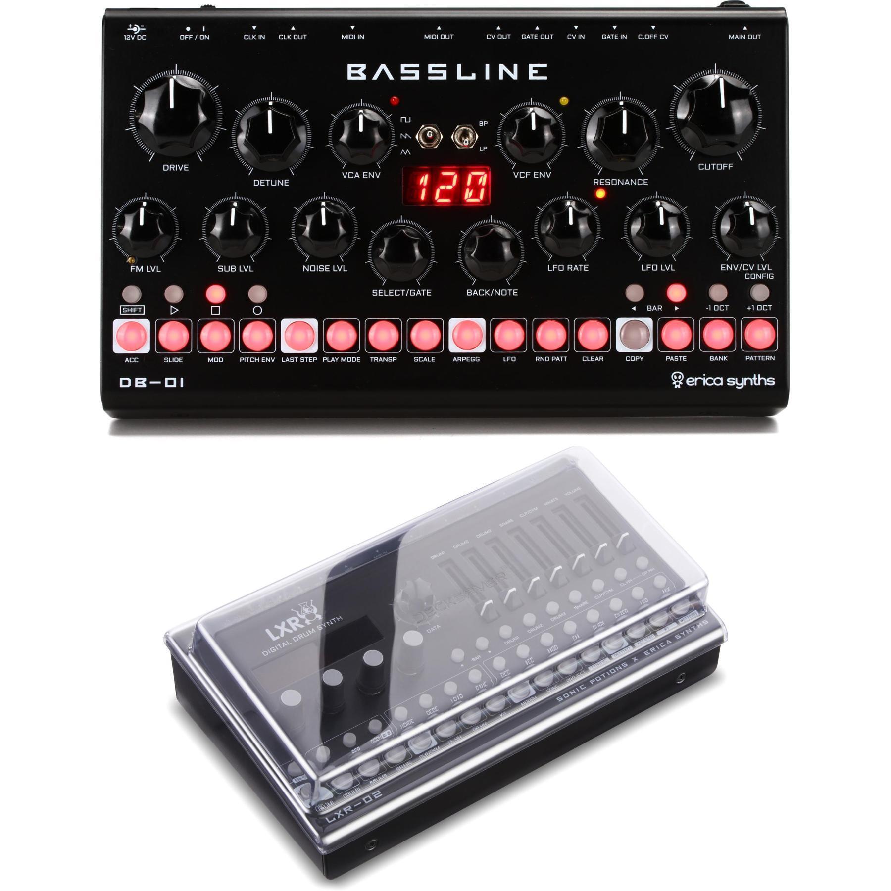 Erica Synths Bassline DB-01 Desktop Bassline Synthesizer with Deck 