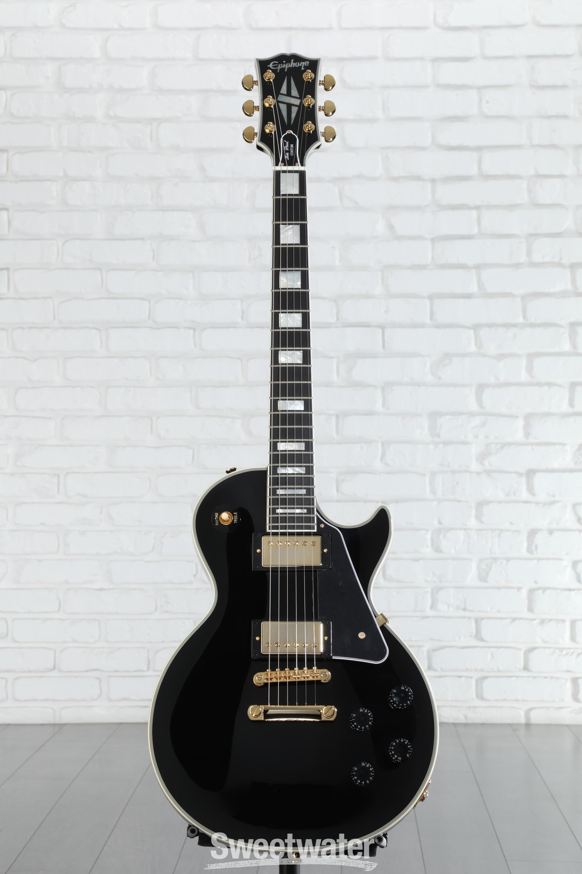 Epiphone Les Paul Custom Electric Guitar - Ebony | Sweetwater