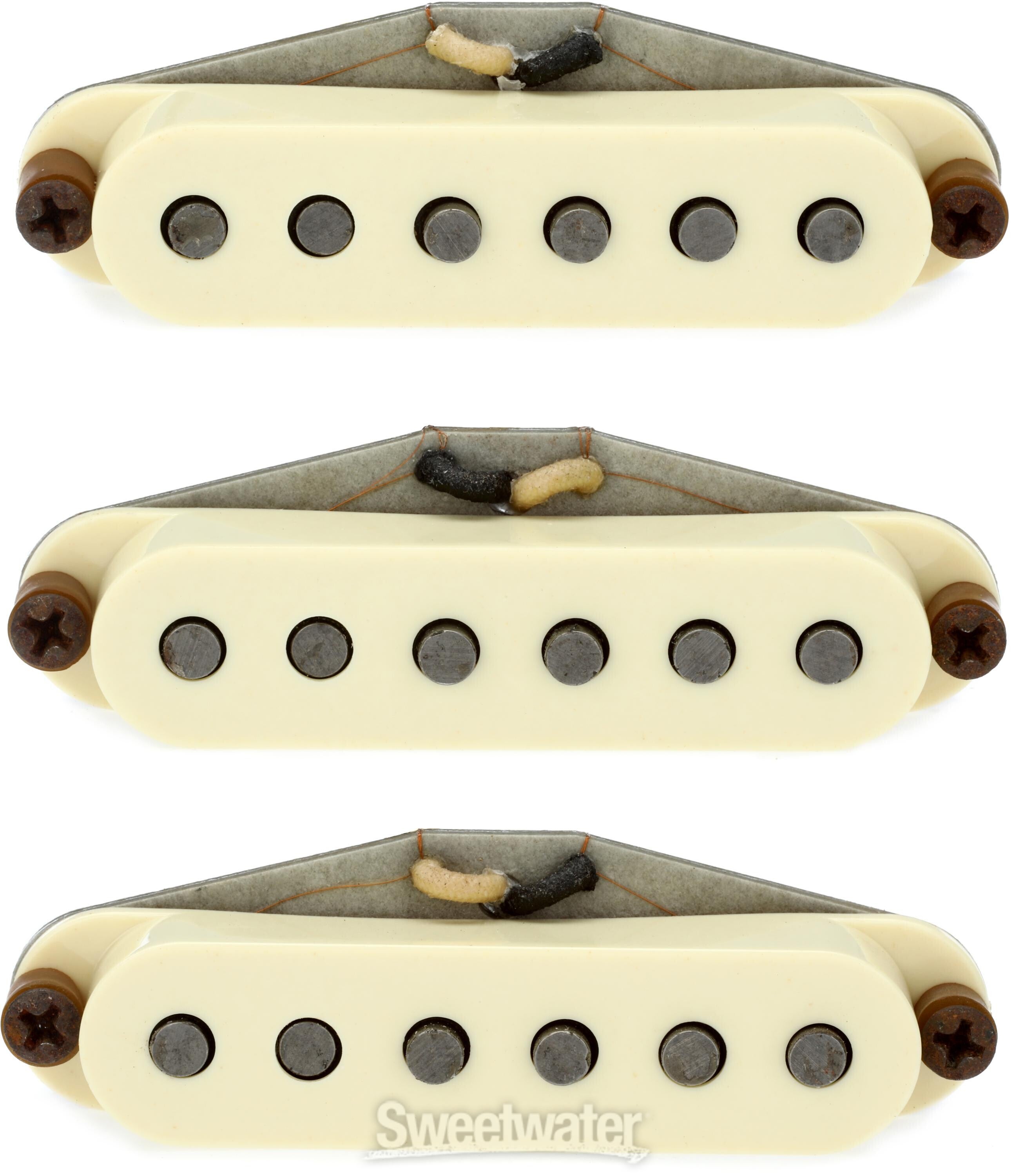 Seymour Duncan Antiquity II Surfer Strat 3-piece Single Coil Pickup Set -  Aged White