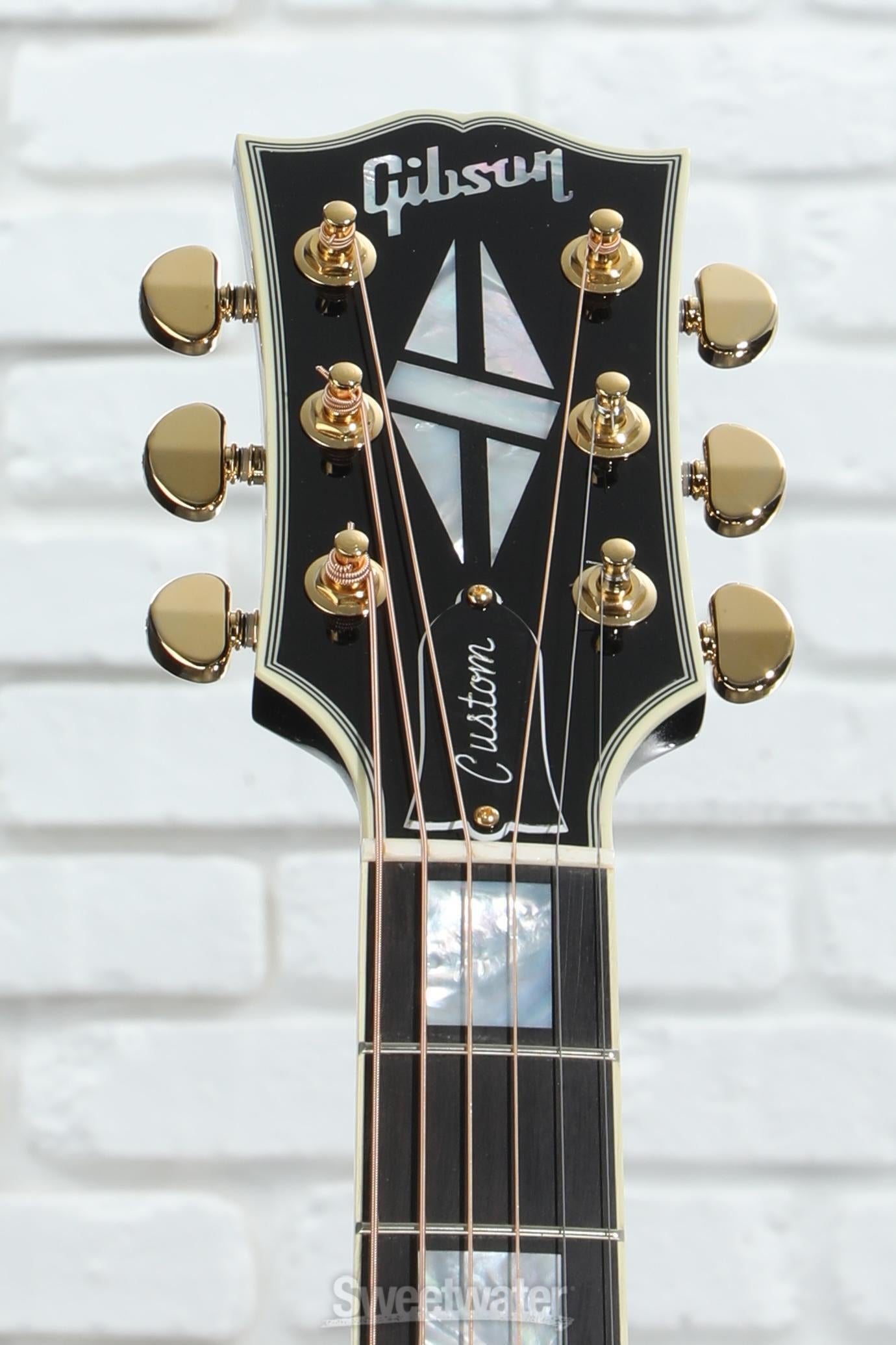 Gibson Acoustic J-45 Custom Acoustic-electric Guitar - Ebony