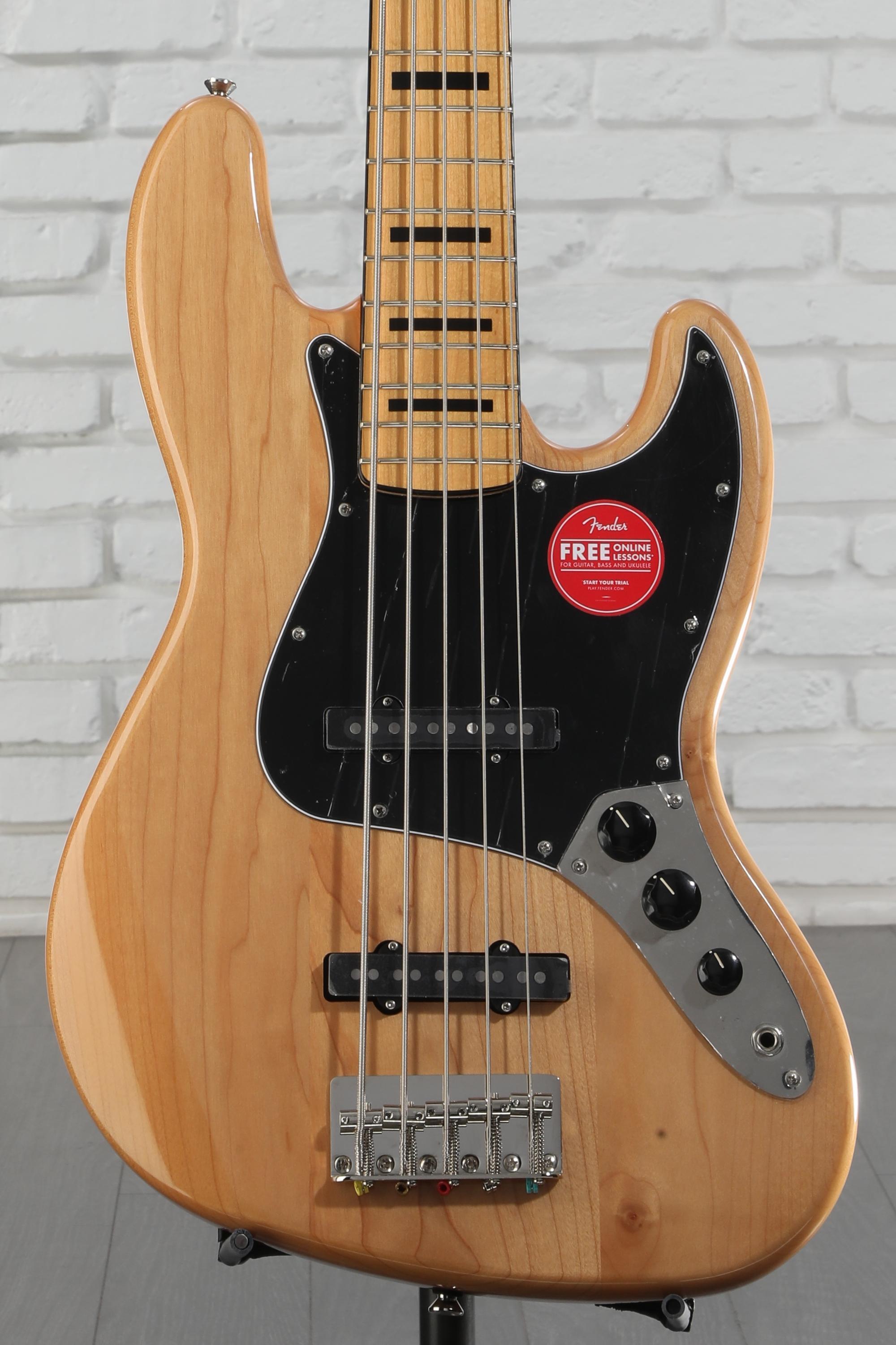 Squier Classic Vibe '70s Jazz Bass V - Natural with Maple