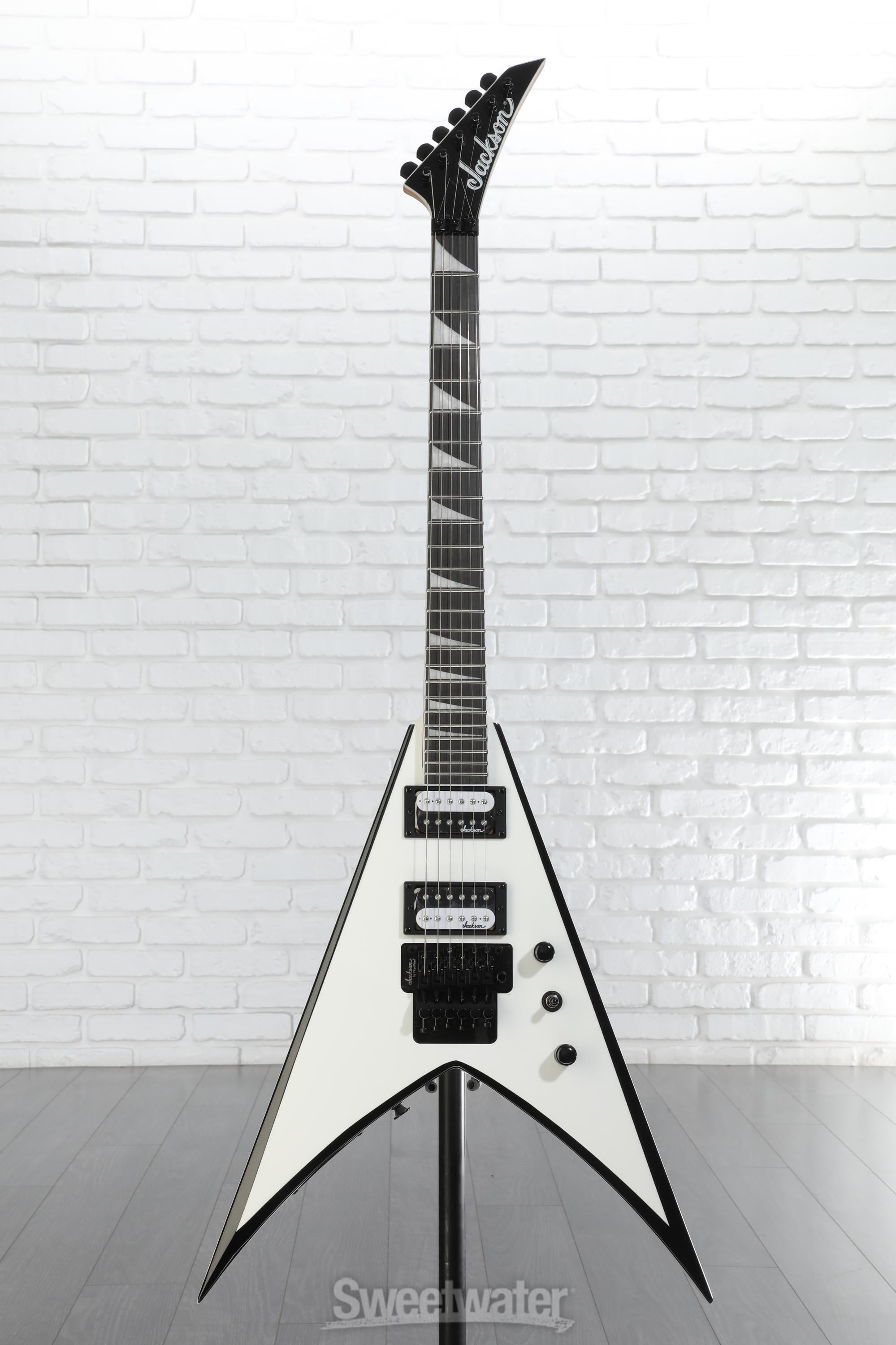 【美品】Jackson KING V VS32 White with Black Jackson JS Series King V JS32 - White with Black Bevels