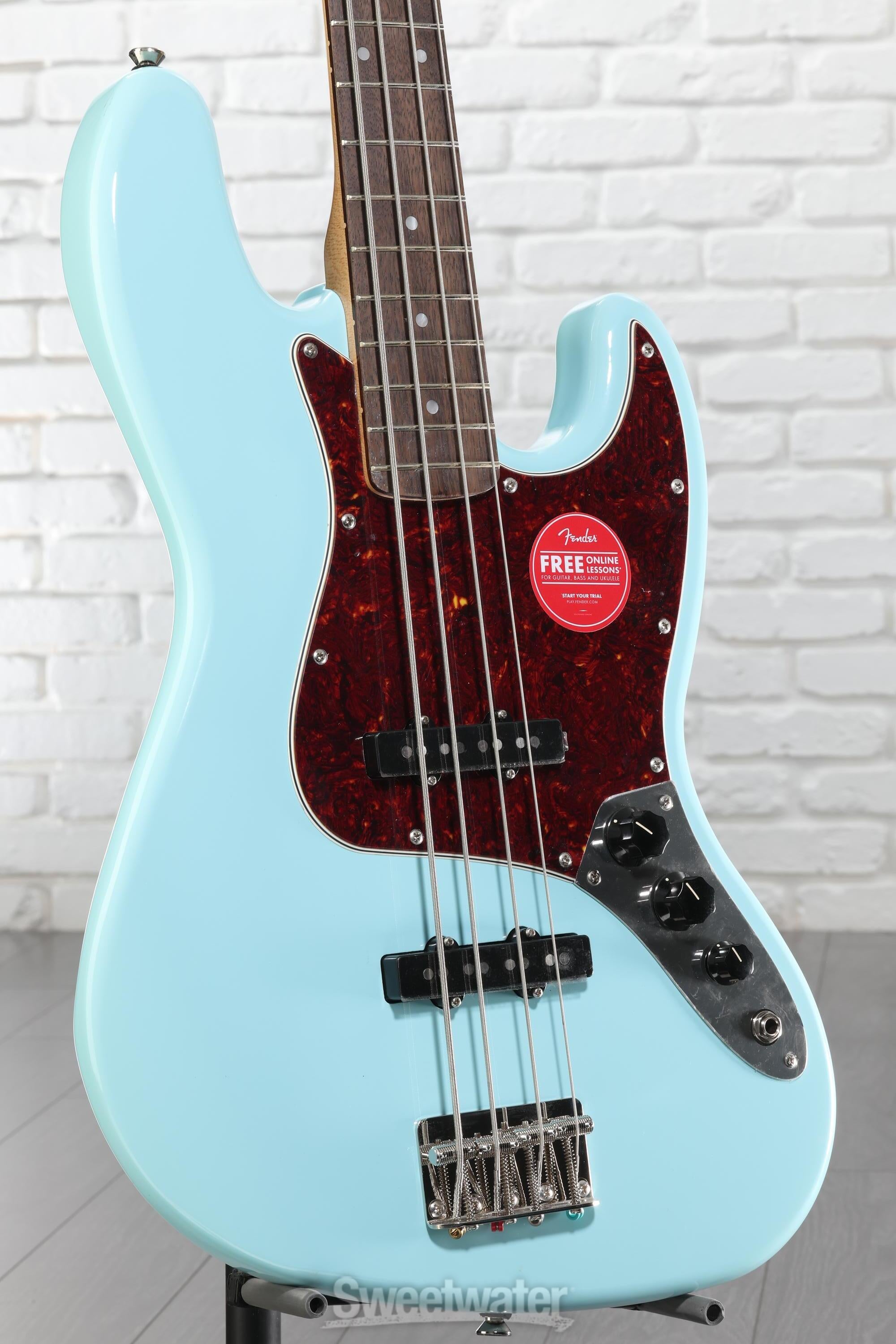 Squier Classic Vibe '60s Jazz Bass - Daphne Blue | Sweetwater