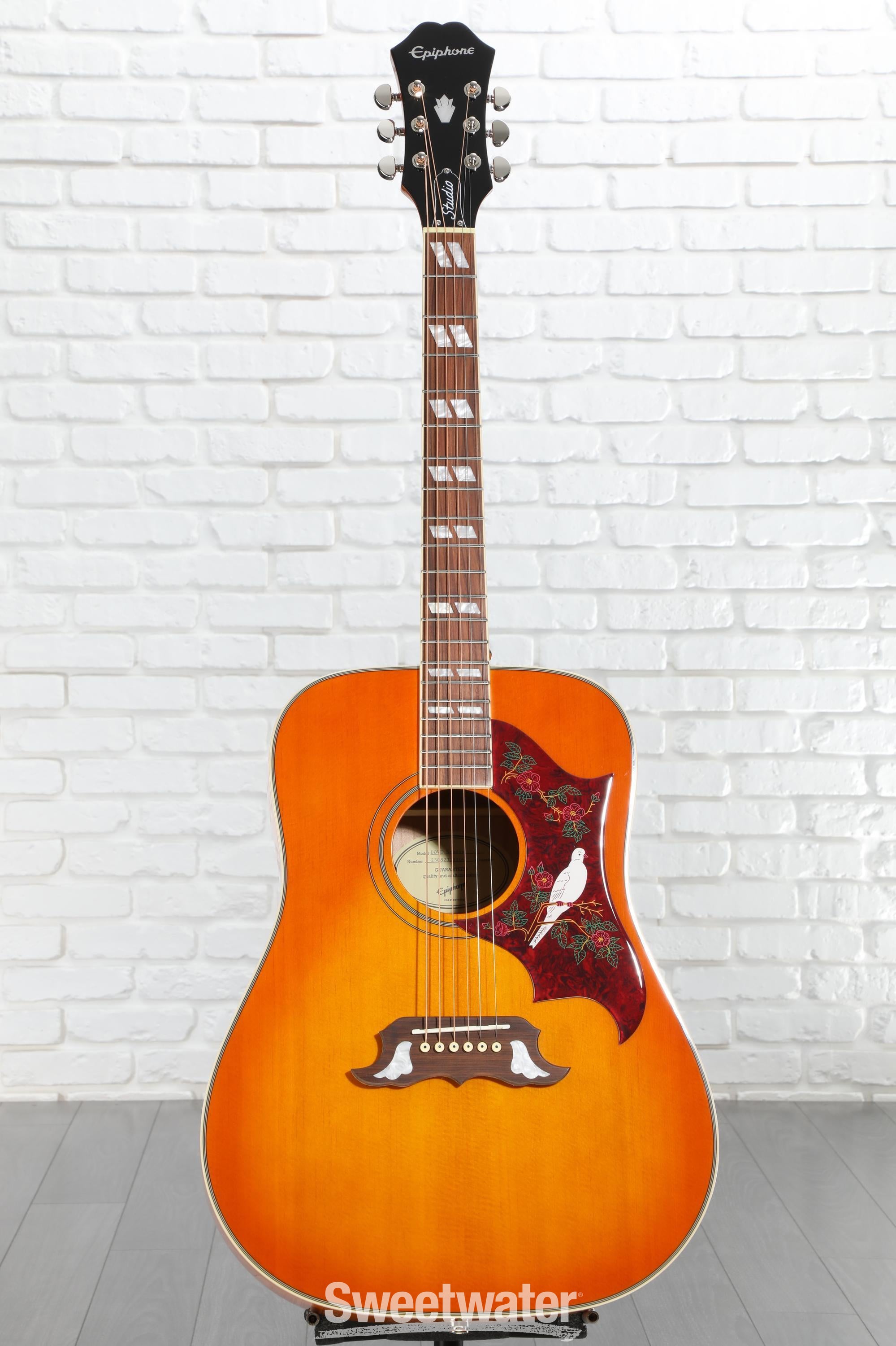 Epiphone Dove Studio Acoustic-electric Guitar - Violin Burst