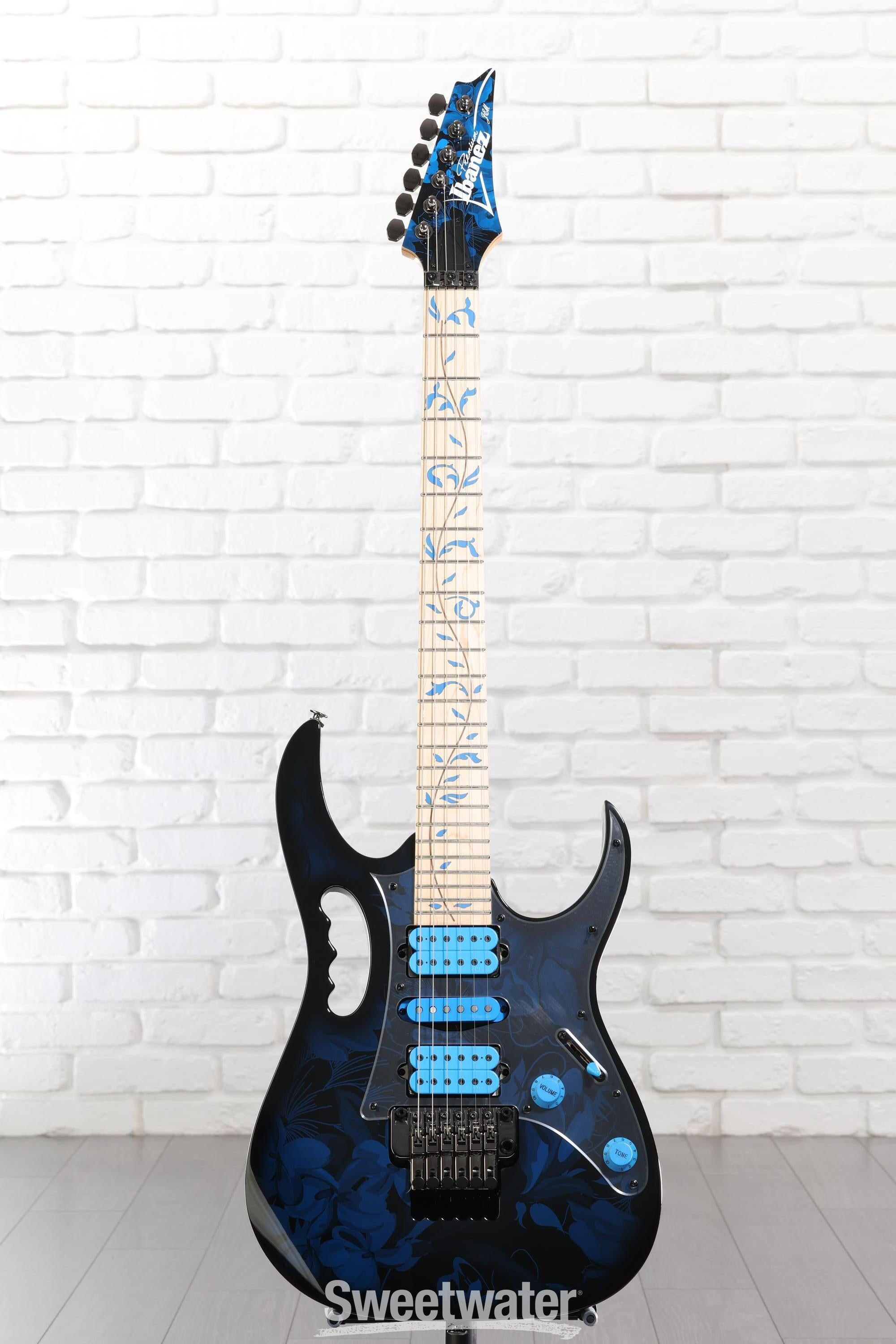 Ibanez Steve Vai Signature JEM77 - Blue Floral Pattern | Sweetwater