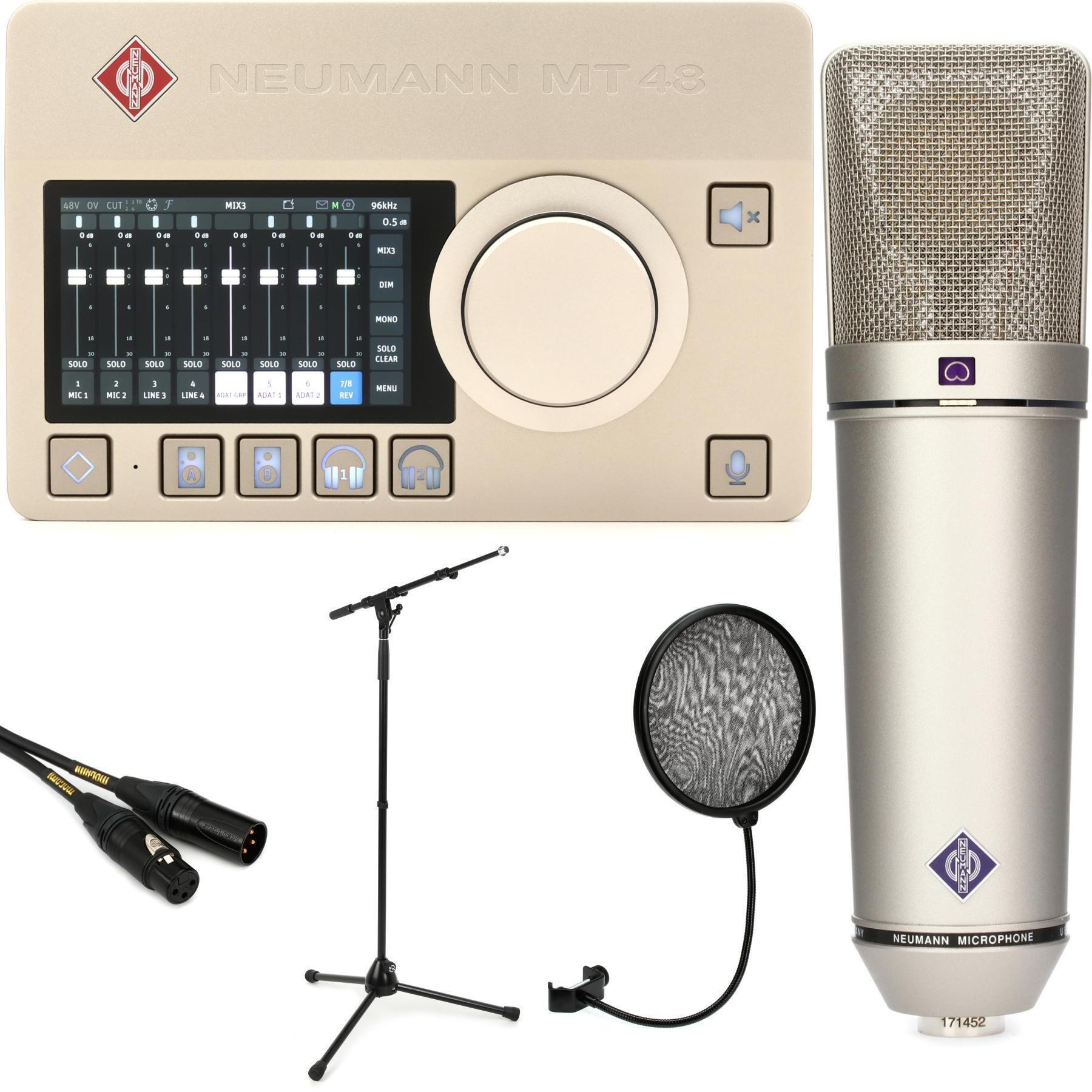 Neumann MT 48 USB-C Audio Interface and U87 Ai Set Microphone Bundle