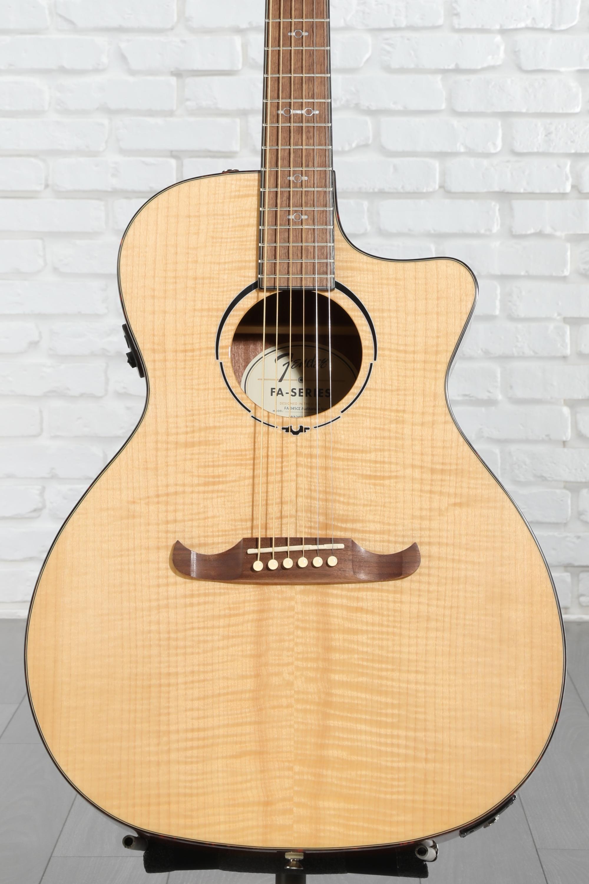 Fender FA-345CE Auditorium Acoustic-electric Guitar - Natural