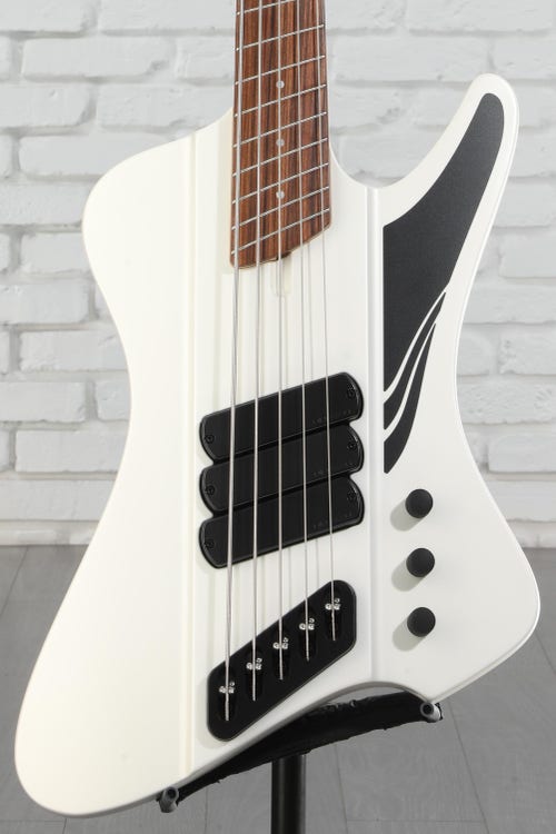 Dingwall Guitars D-Roc Standard 5-string Electric Bass Guitar - Matte Ducati White