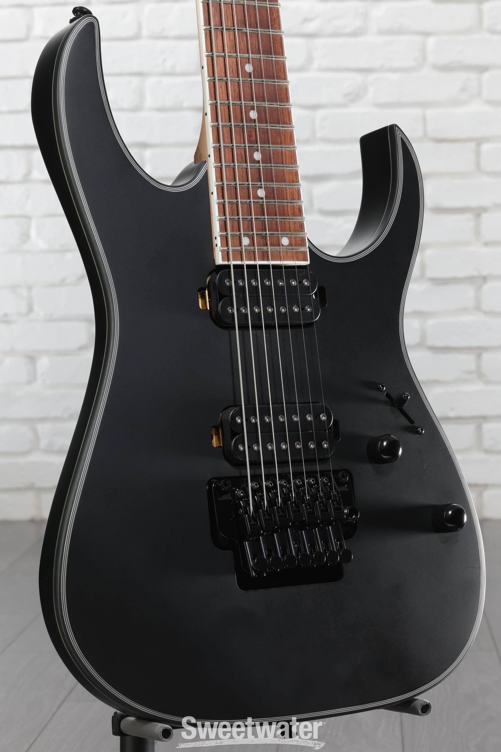 Ibanez RG7420EX 7-string Electric Guitar - Black Flat | Sweetwater