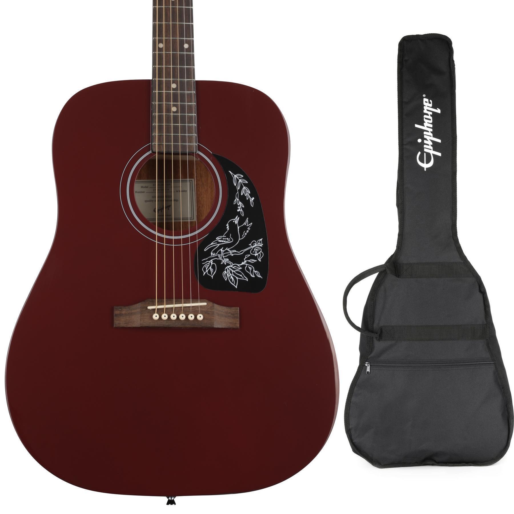 新作 Epiphone Red Wine - Bag Gig with Guitar Acoustic Starling ギター