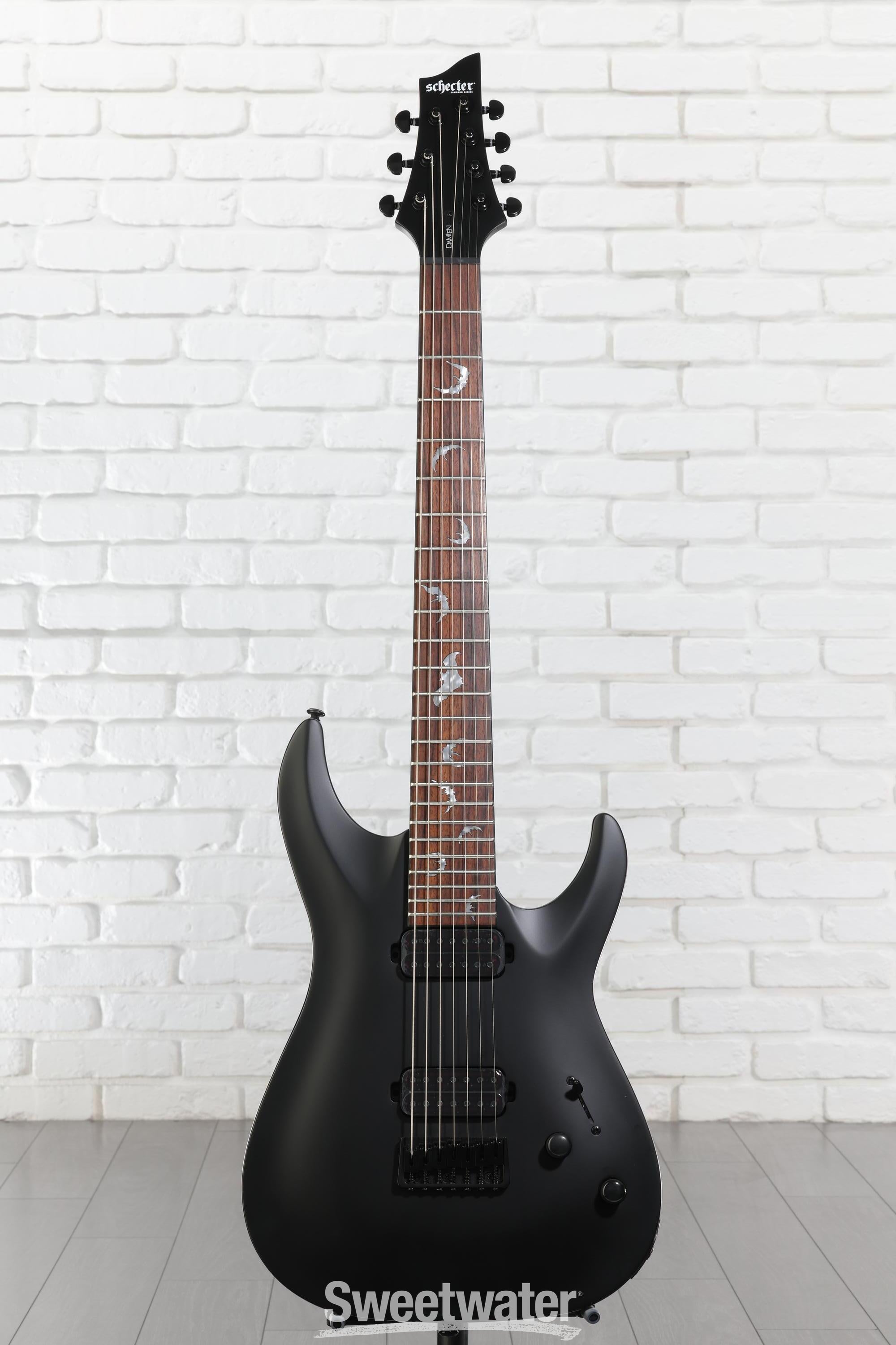 Schecter Damien-7 SBK Electric Guitar - Satin Black Reviews