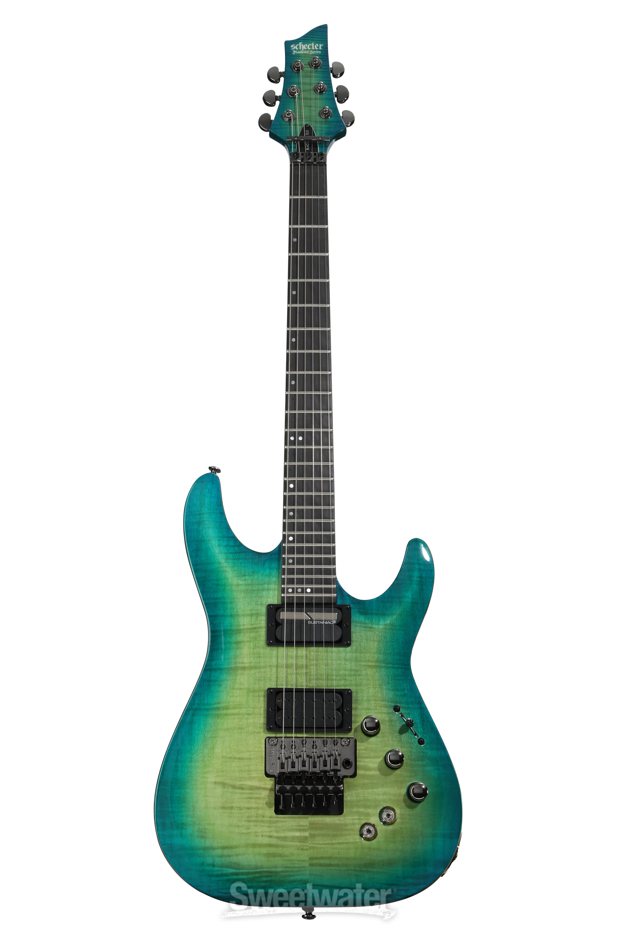 Schecter BlackJack SLS C-1 FR-S Electric Guitar - Aquaburst